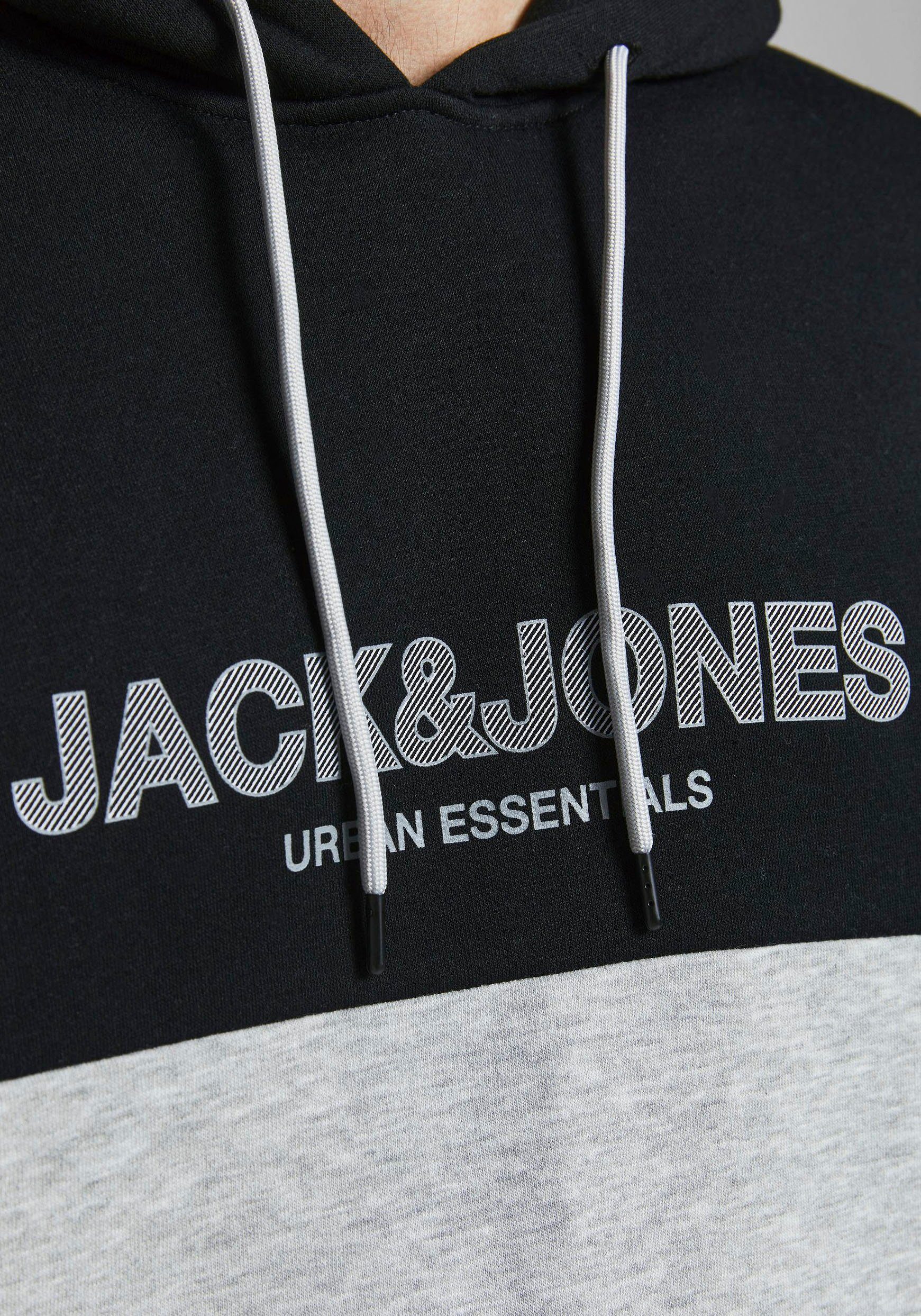 Herren Pullover Jack & Jones Kapuzensweatshirt URBAN BLOCKING SWEAT HOOD