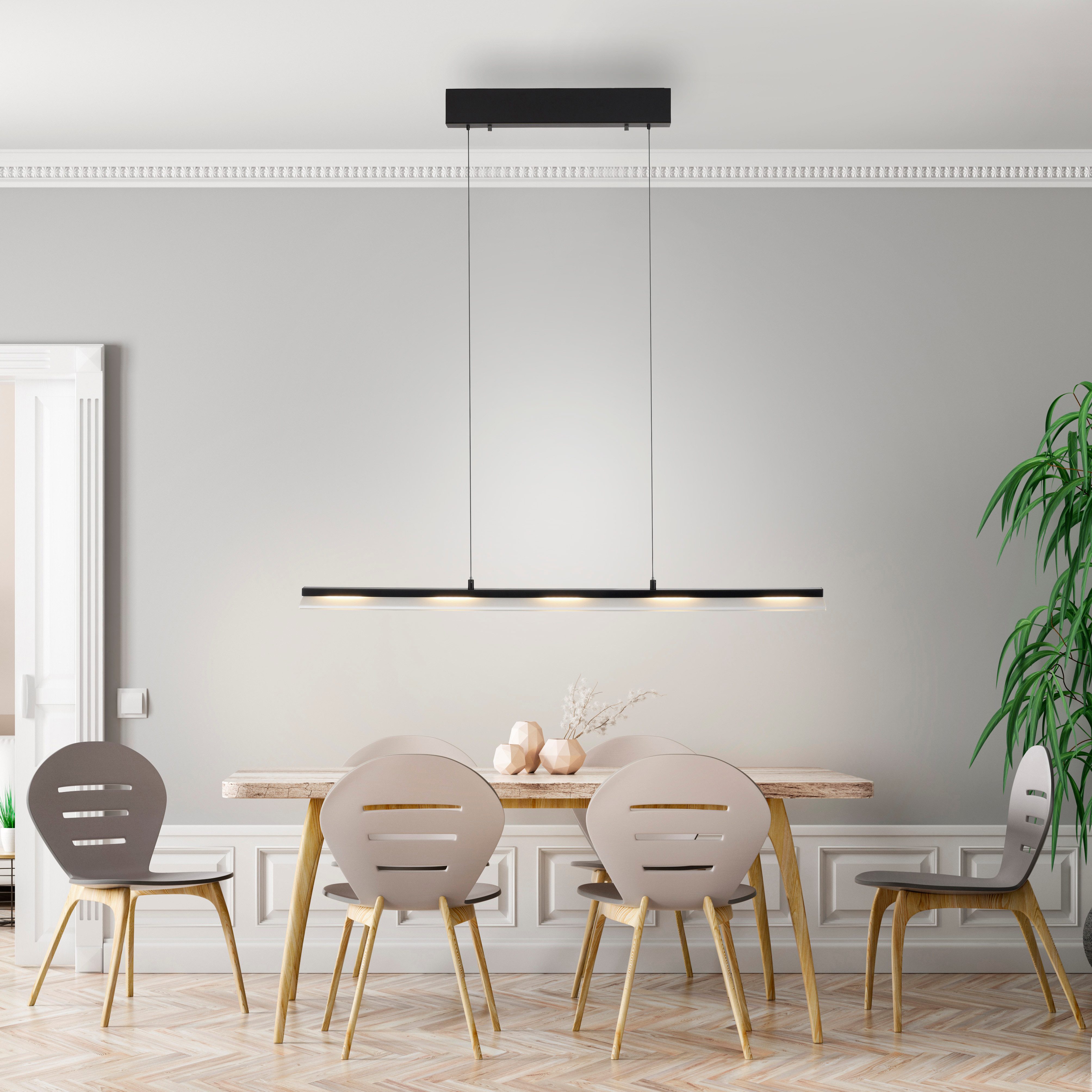 JUST LIGHT Pendelleuchte NELE, Dimmfunktion, LED fest integriert, Warmweiß, LED, Comfort Lift, dimmbar, Switchmo