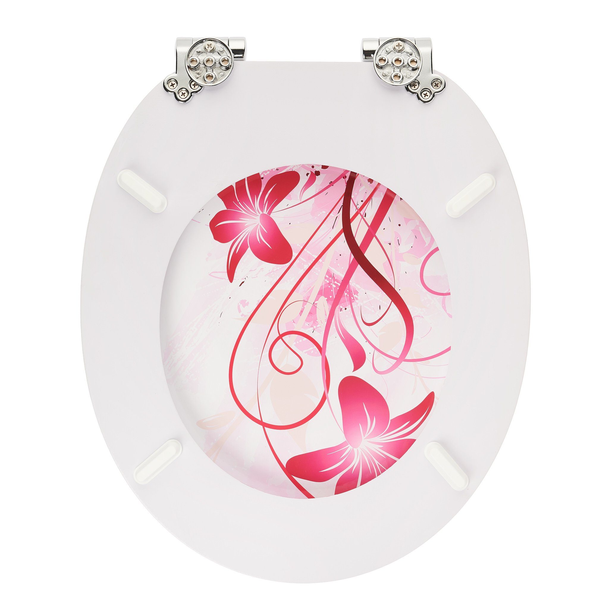 BONETTI WC-Sitz WC-Sitz aus Holz mit Absenkautomatik und modernen Design-Druck, MDF, Holzkern, schöne Motive, leichte Montage, pflegeleicht