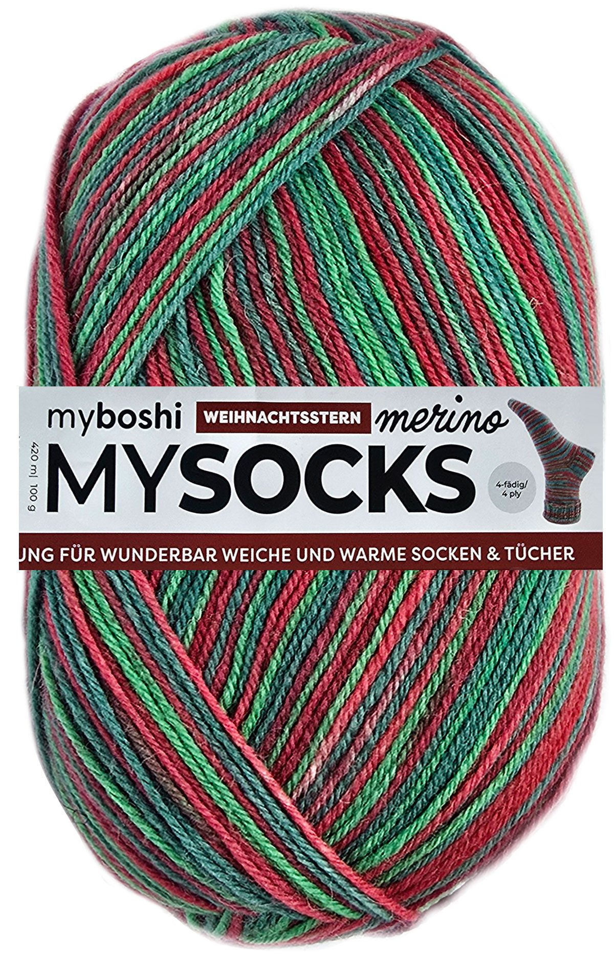 myboshi 100 Gramm MyBoshi MySocks Merino Sockenwolle Häkelwolle