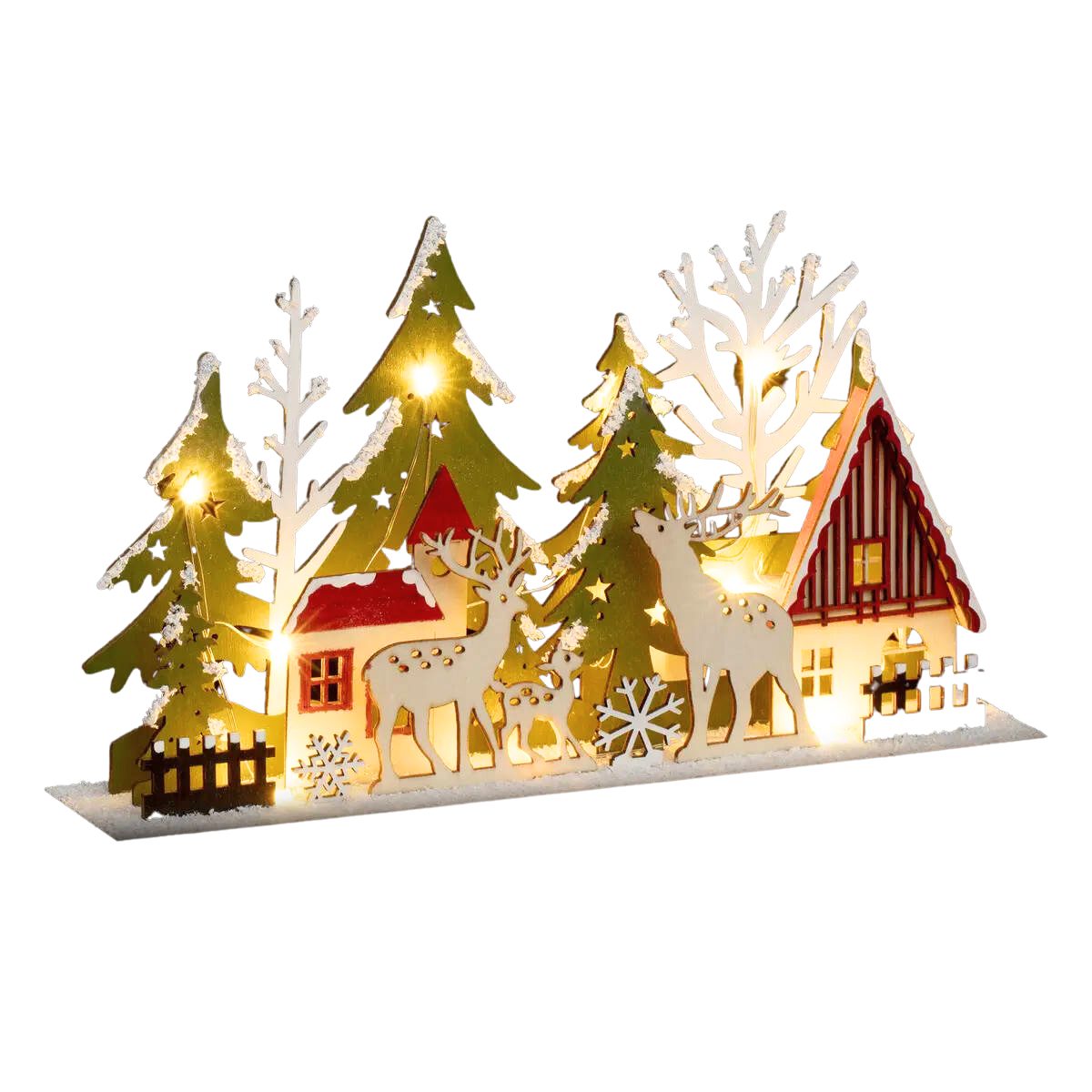Fééric Lights & Christmas Weihnachtsdorf Weihnachtsdorf, Weihnachtsszene, H. 17 cm