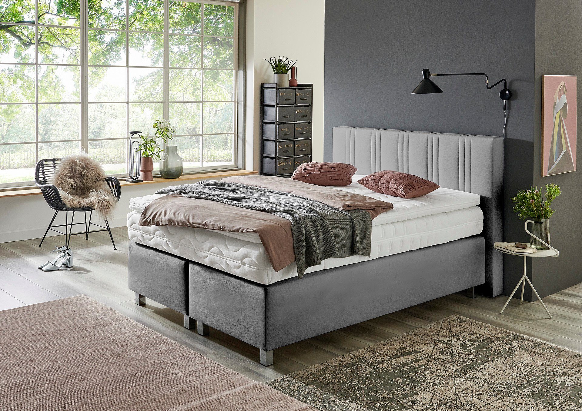 Westfalia Schlafkomfort Boxspringbett, wahlweise mit Bettkasten günstig online kaufen