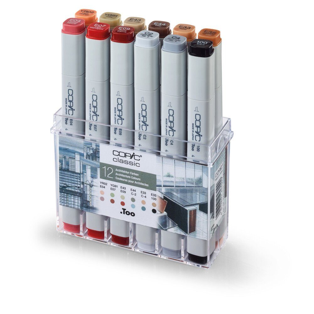 Thumbnail - COPIC Marker Grafikmarker Classic Set - Pastell-Farben - 12 Stk., (1-tlg)