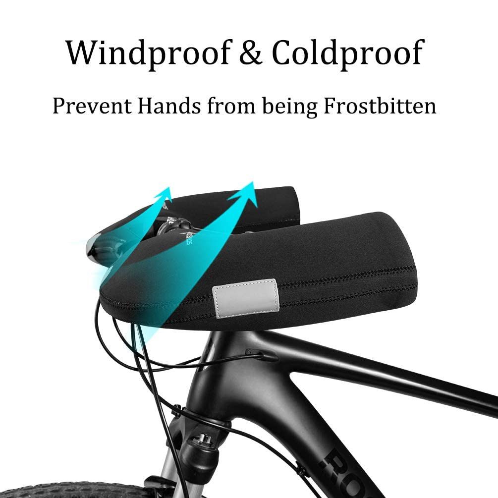 ROCKBROS Fahrradhandschuhe Lenker Handschuhe Winter Thermo Winddicht für Fa günstig online kaufen