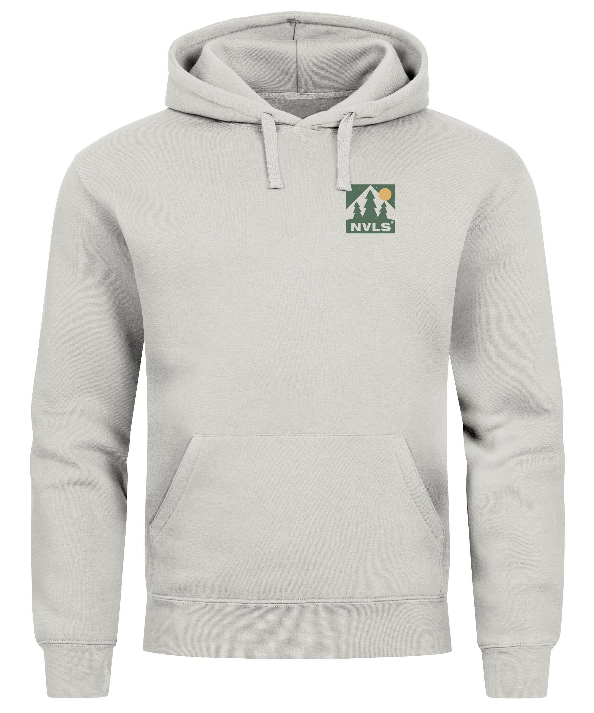 Neverless Hoodie Herren Backprint Berge Outdoor Wald Camping Rückenaufdruck günstig online kaufen