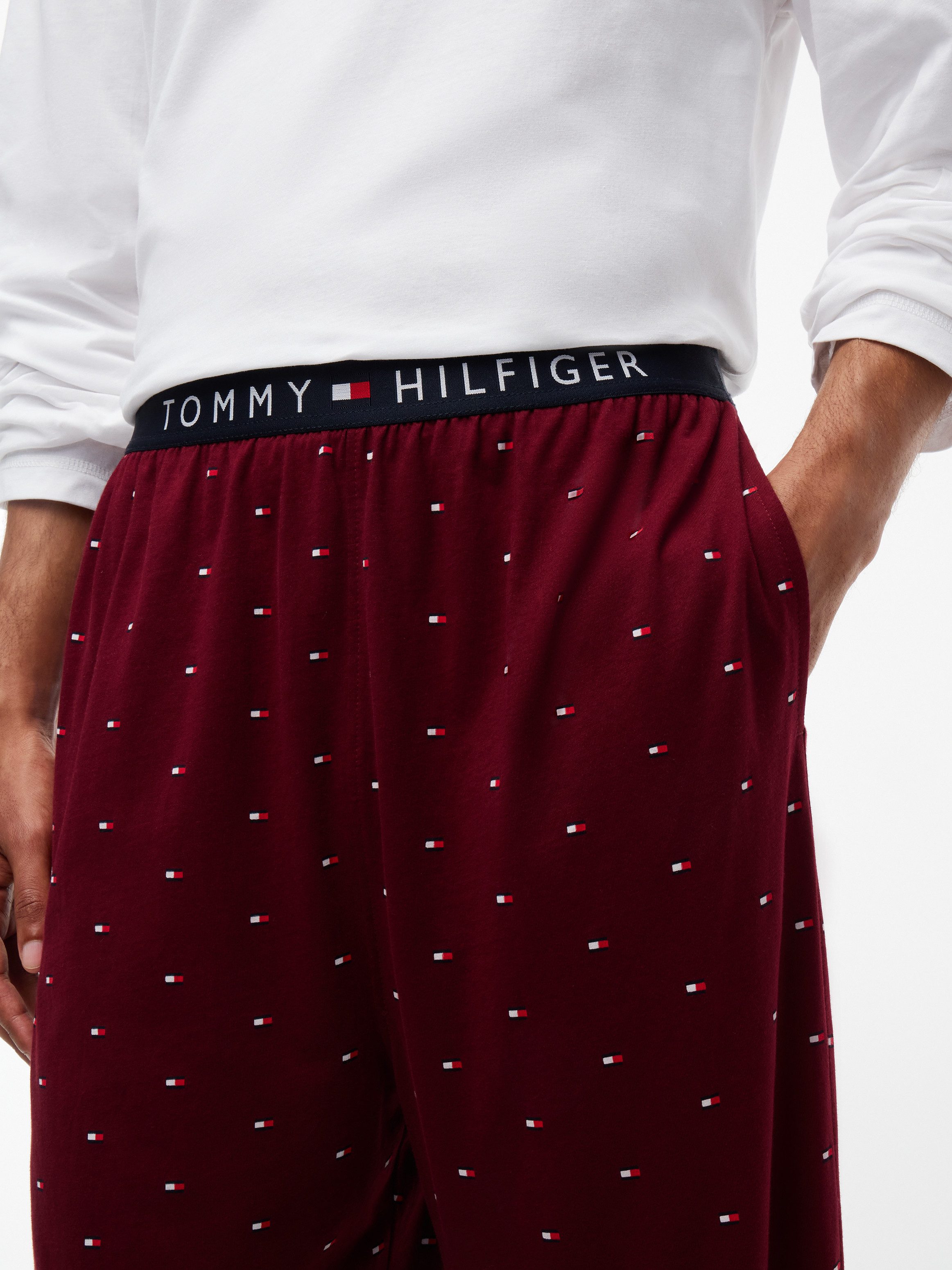 Tommy Hilfiger Underwear Pyjama LS JERSEY LOGO PJ SET PRINT – Bild 3 von 5
