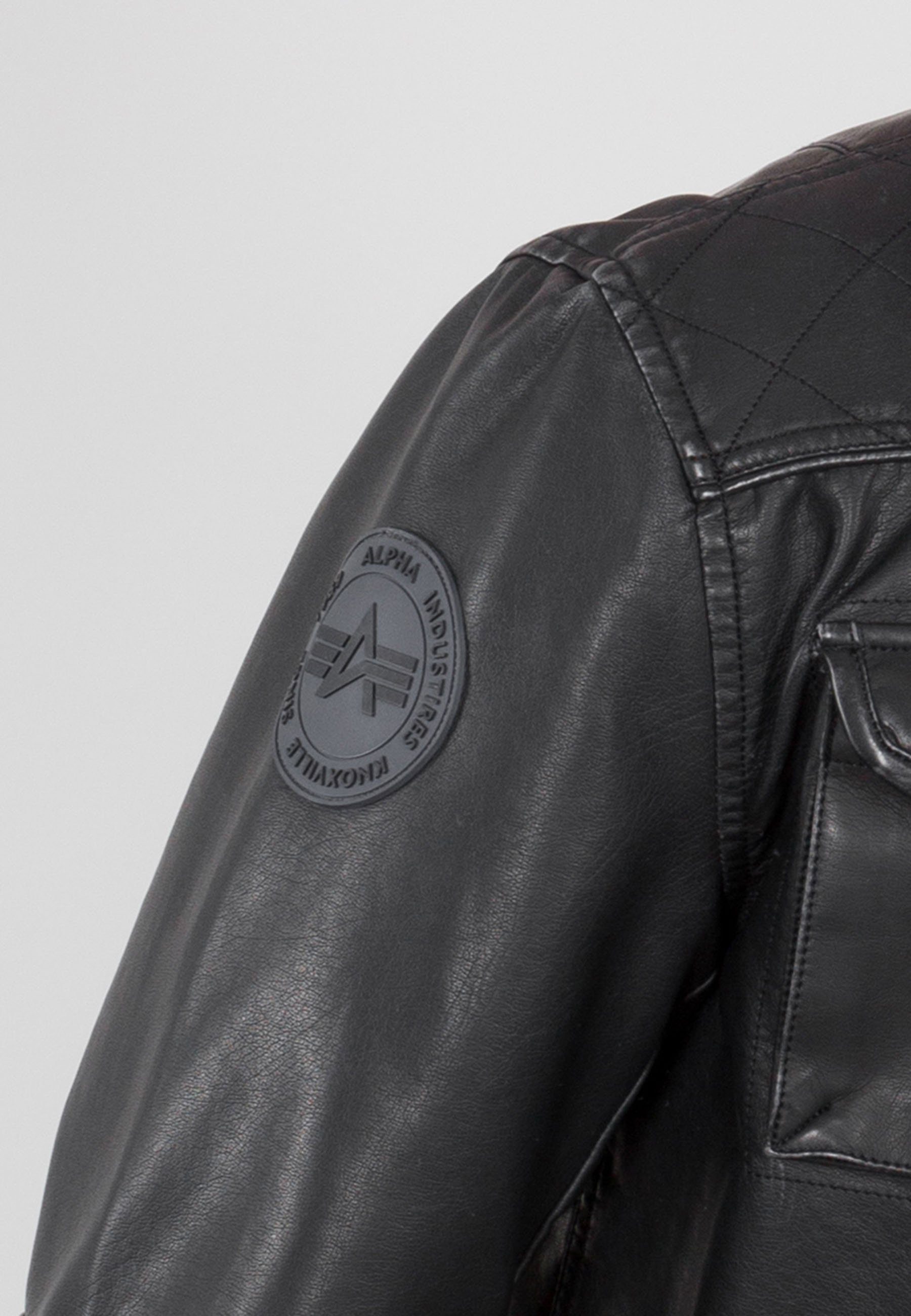 Alpha Industries Lederjacke Industries Men - Leather Alpha Faux Racer Air Jackets &