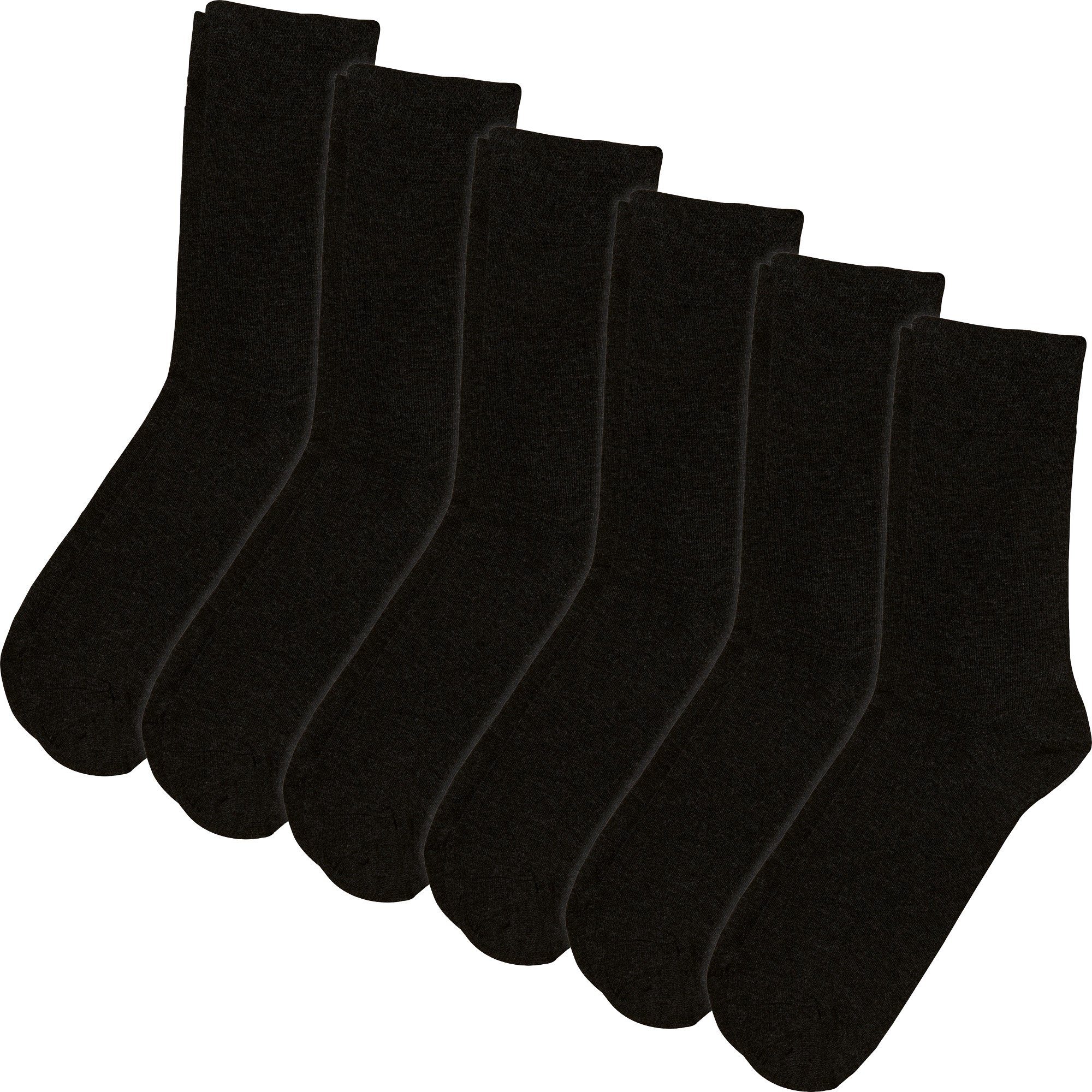 Erwin Müller Socken Herren-Socken 6 Paar Uni günstig online kaufen