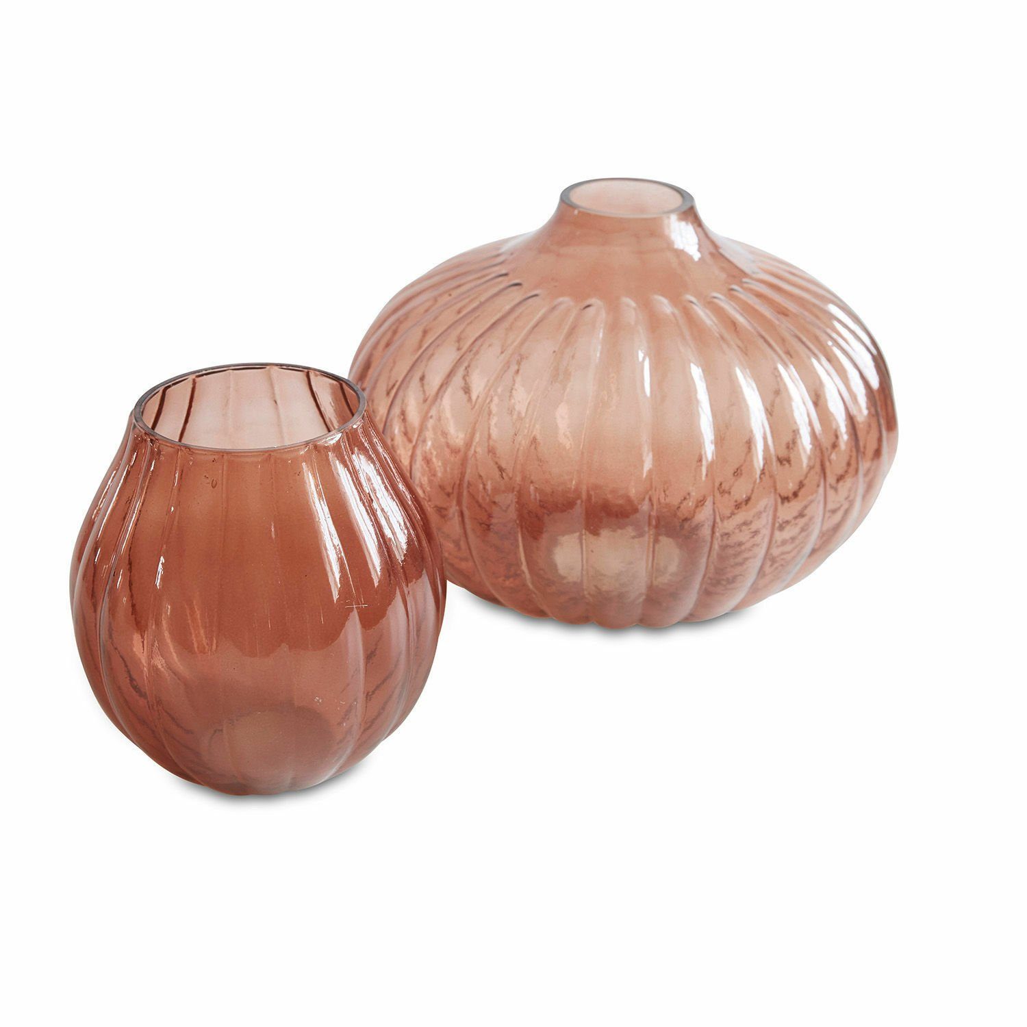 2er orange Mirabeau Tischvase Vase Set Morbinda