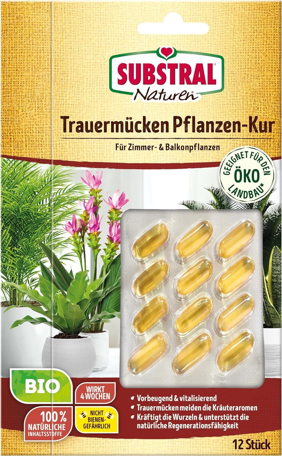 Pflanzenstärkungsmittel Substral Naturen Trauermückenfreie Pflanzen-Kur 12 Stück