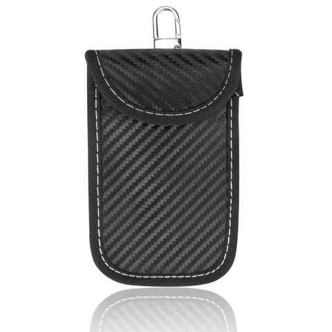 ECENCE Schlüsseltasche 1x Autoschlüssel Tasche Strahlenschutz-Tasche