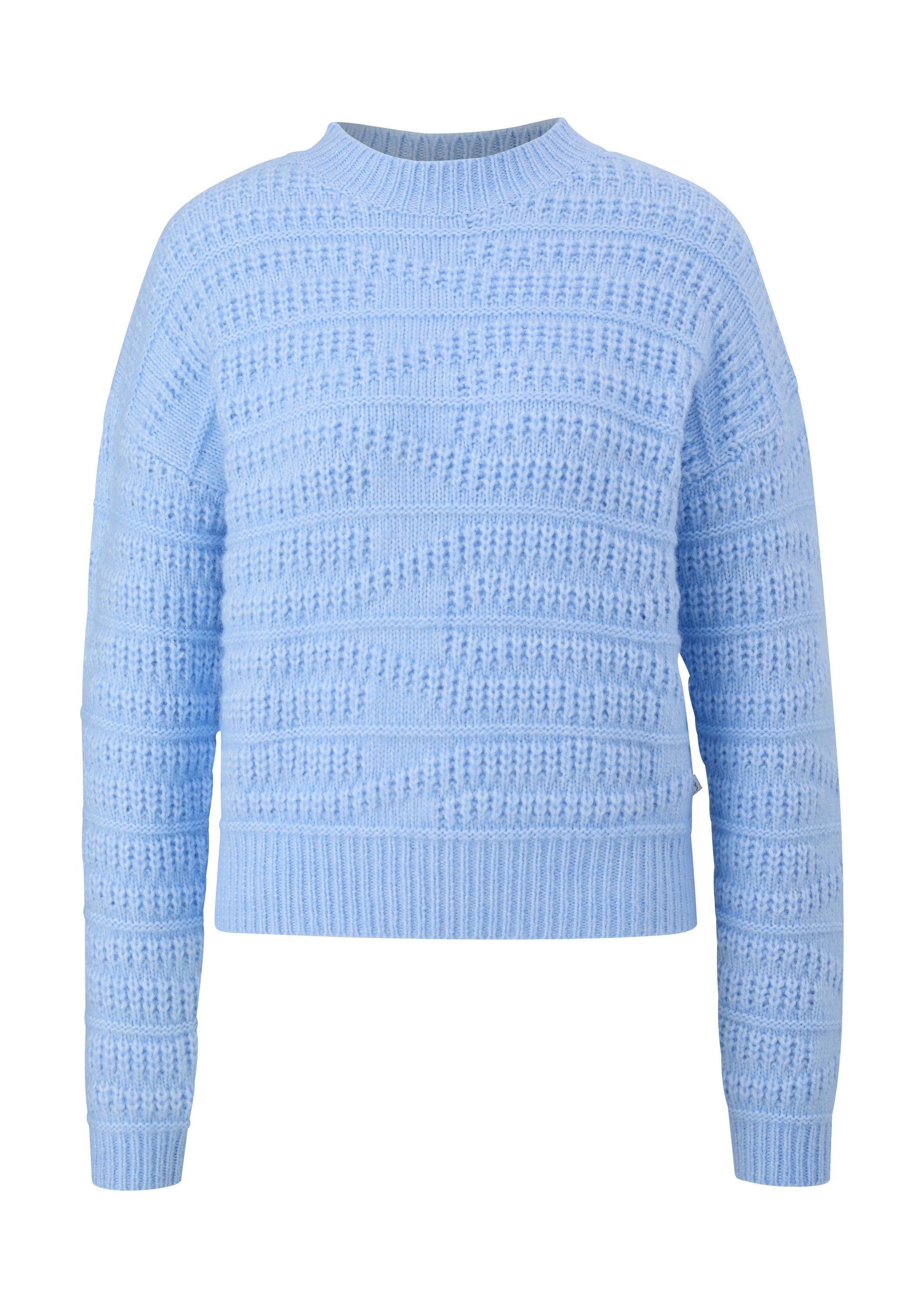 QS Longpullover Strickpullover Strickpullover mit Musterstruktur günstig online kaufen
