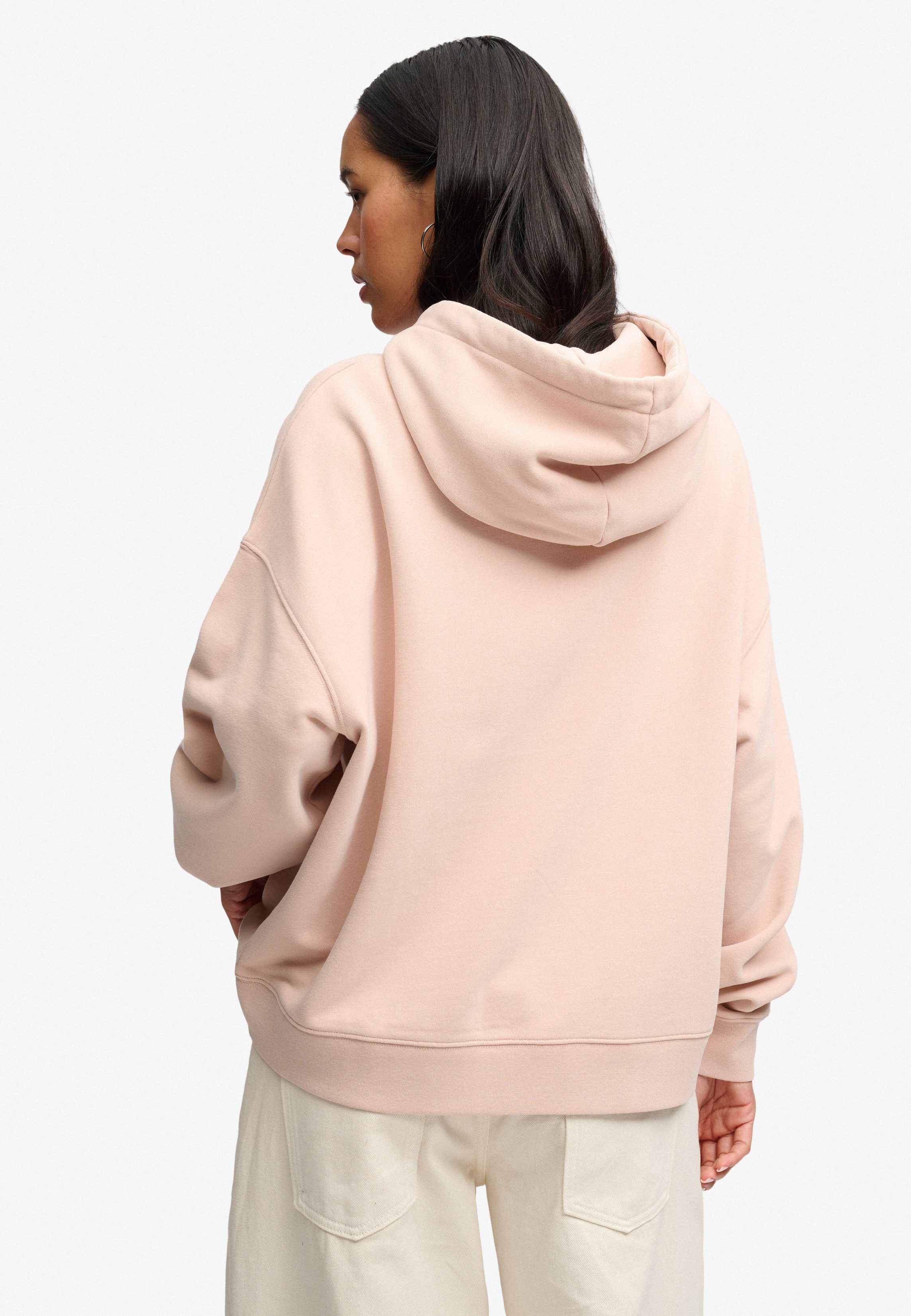 Superdry Kapuzensweatshirt Luxe Casual Emb Relaxed Hood Baumwolle, oversize – Bild 3 von 5