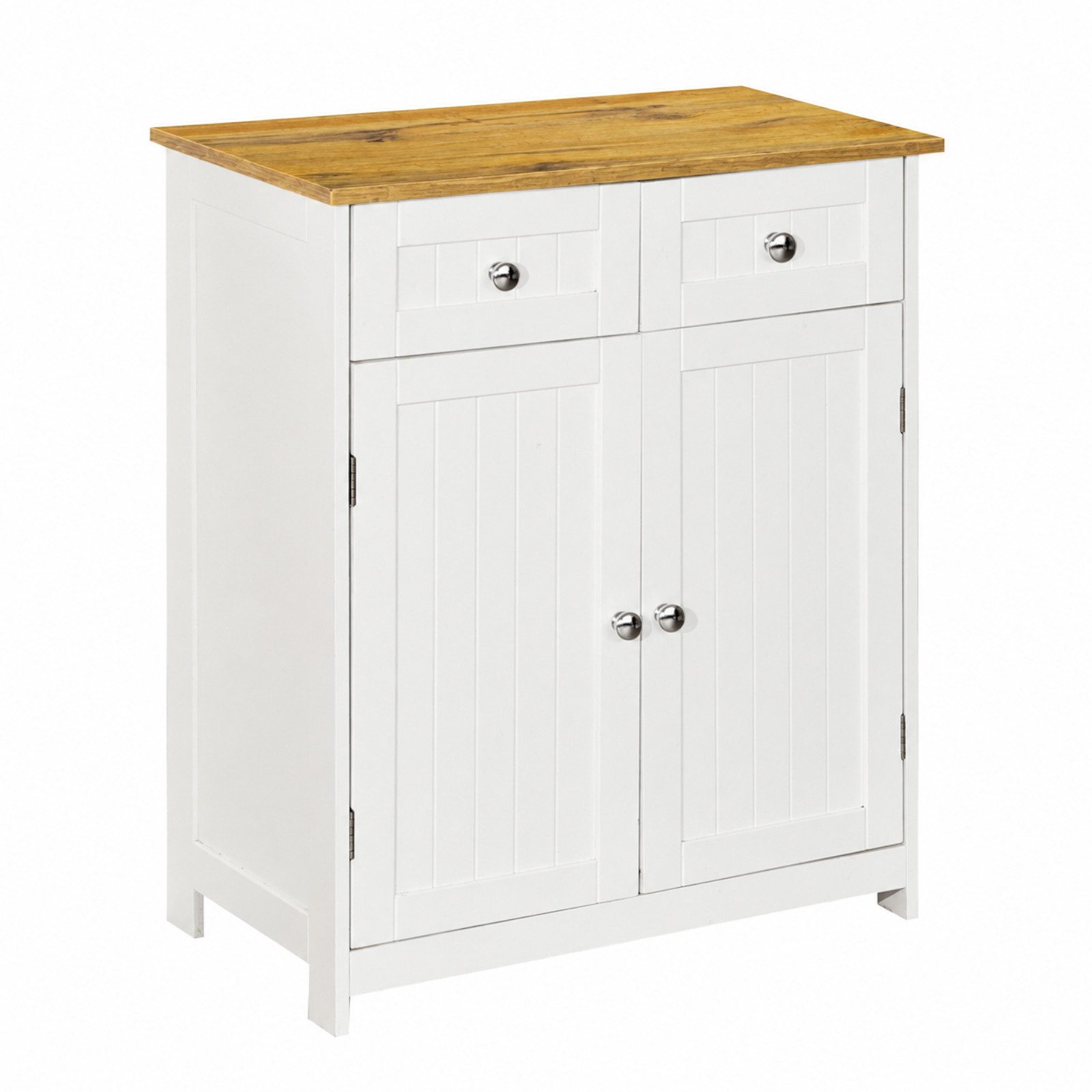 BEGRYF Badregal Badezimmerschrank Weiß Eichefarben 60 x 30 x 75 cm