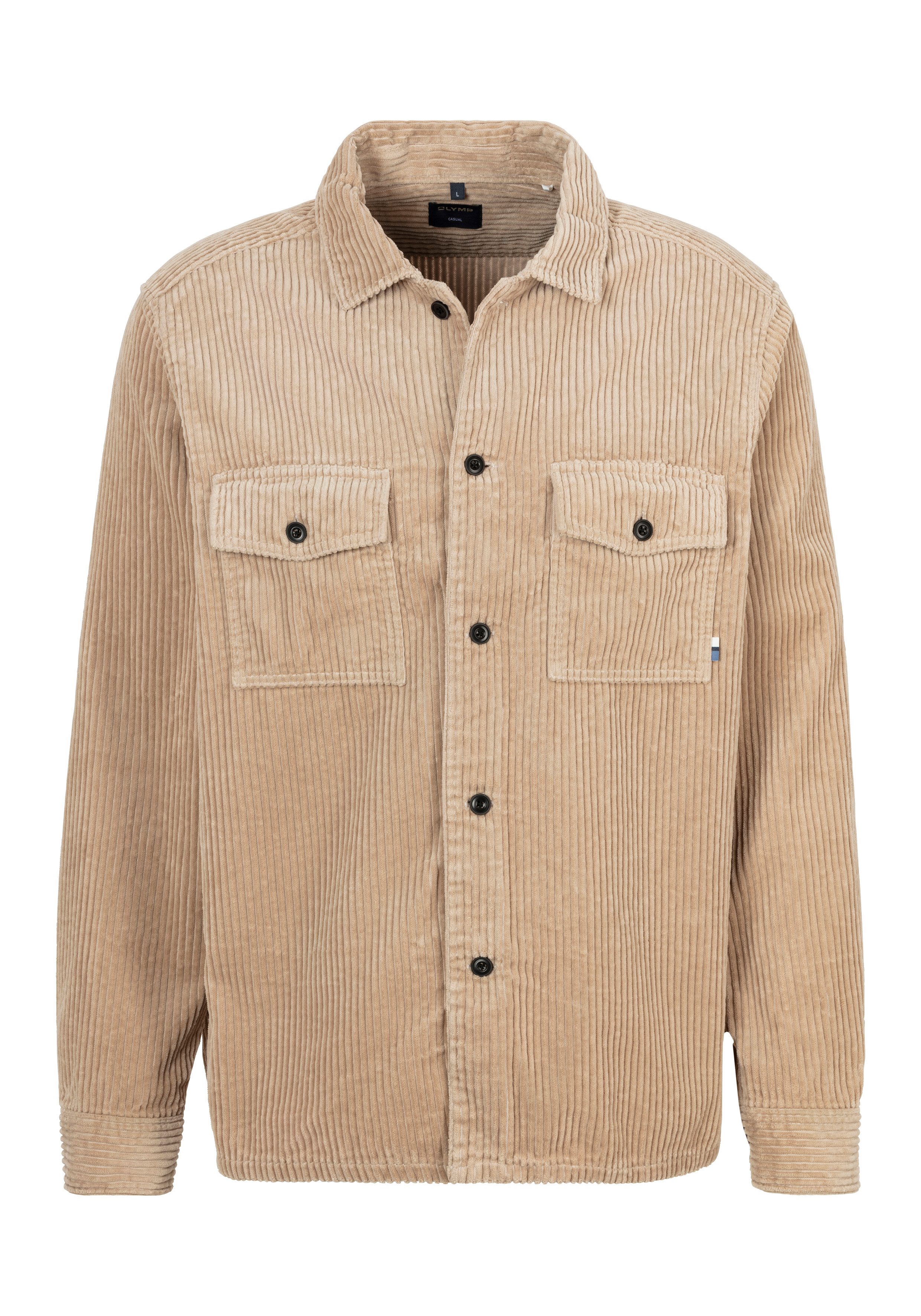 OLYMP Langarmhemd Casual aus weichem Cord günstig online kaufen