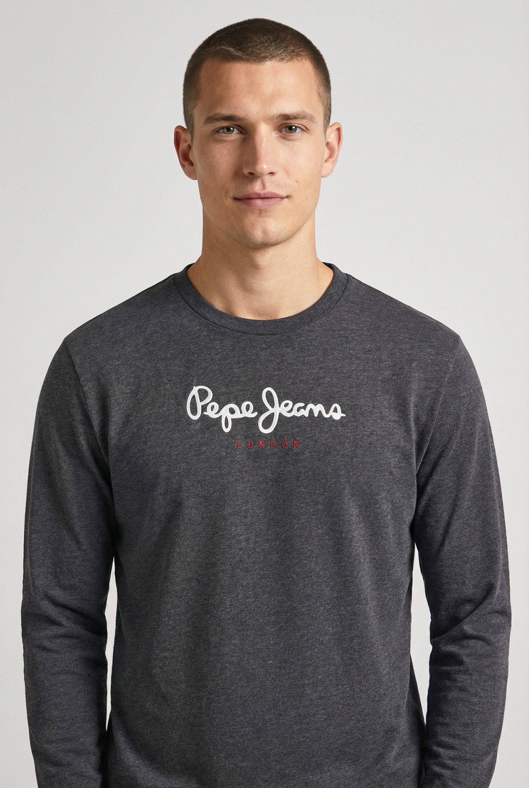 Pepe Jeans Langarmshirt EGGO LONG N aus reiner Baumwolle, Rundhals günstig online kaufen