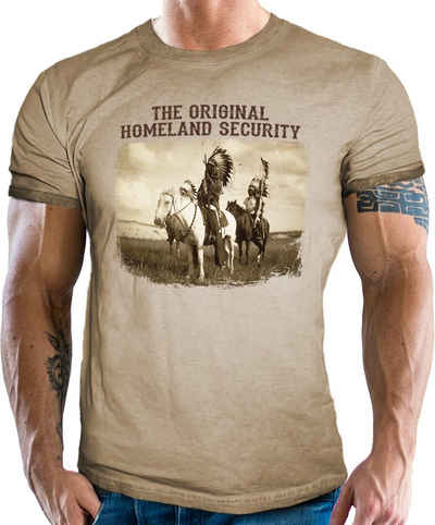 LOBO NEGRO® T-Shirt für Western Fans und Häuptlinge: Indian Homeland Security