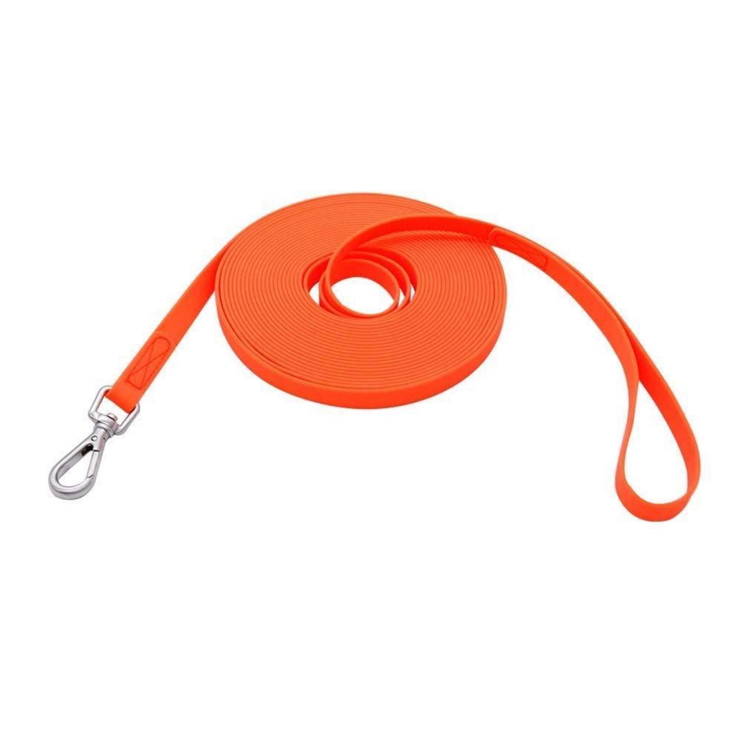 LuxusKollektion Schleppleine Schleppleine Wasserfest Robust 1.5M Orange, Kunststoff