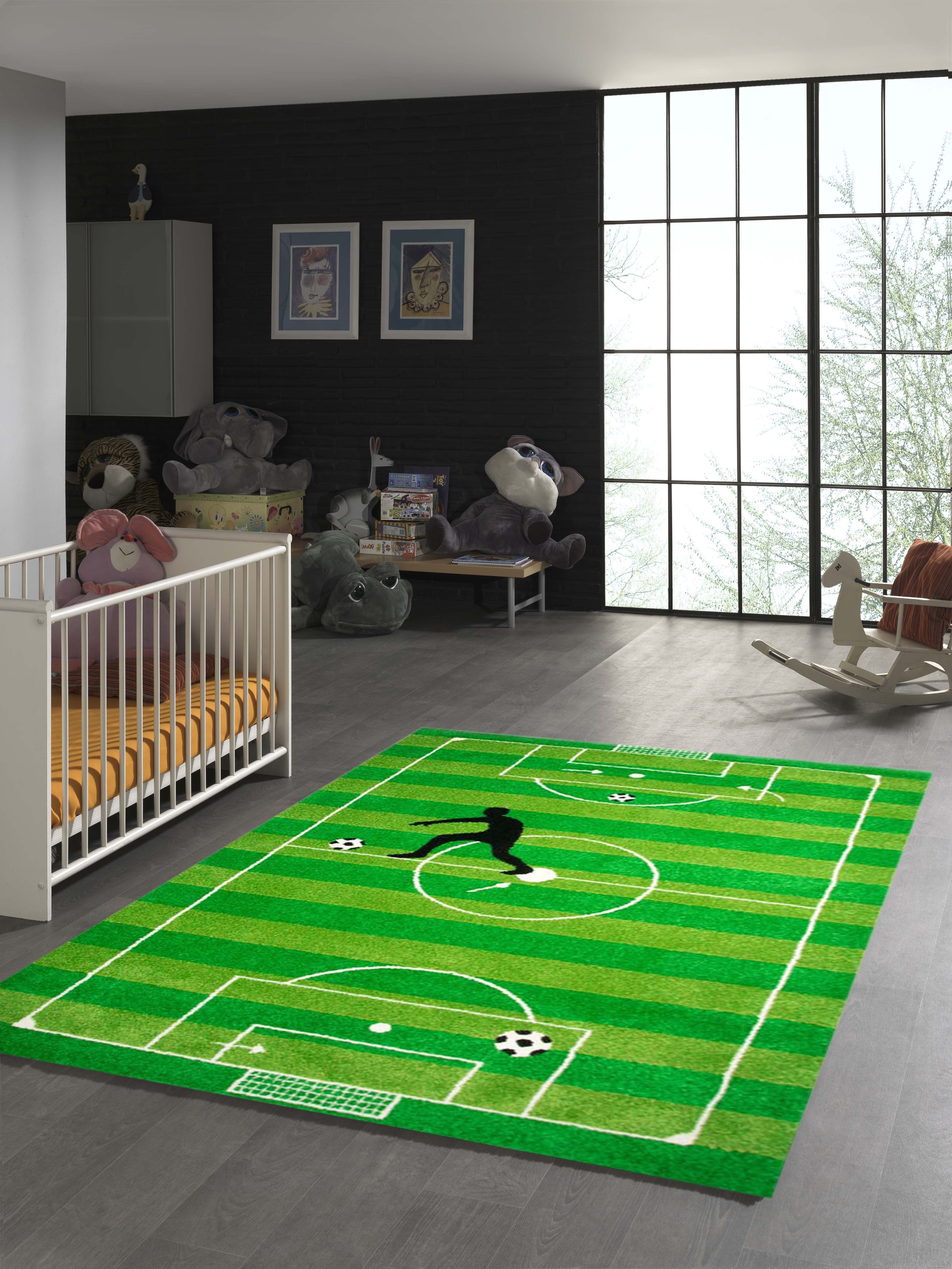 TeppichHome24 Kinderteppich Kinderteppich Fußball Teppich in günstig online kaufen