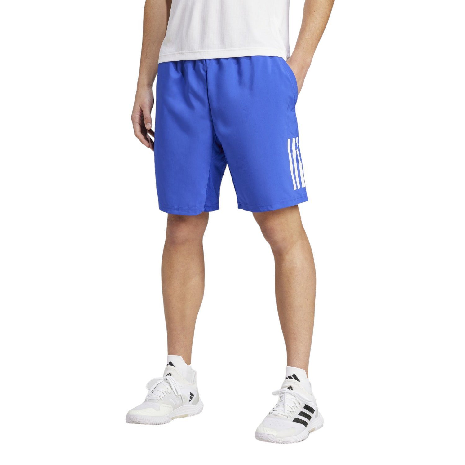 Shorts Tennishose Club 3-Streifen 7inch royalblau Herren