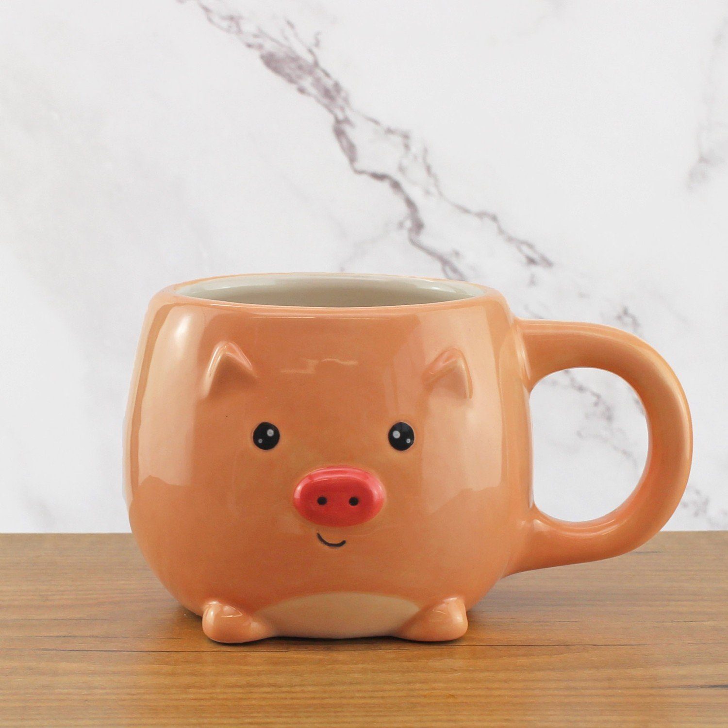 Winkee Becher Pet Kaffeebecher Schweinchen, Friends Keramik