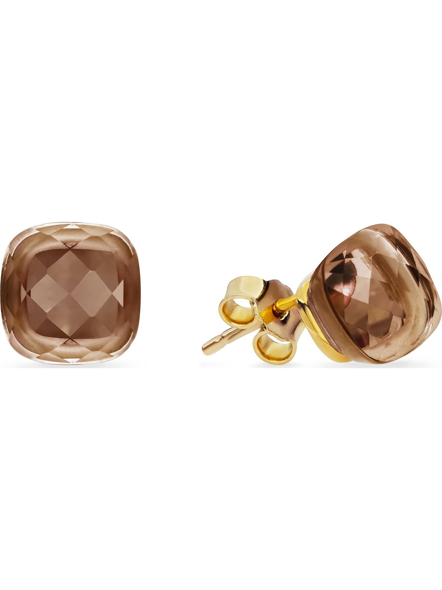 CHRIST Paar Ohrstecker CHRIST Damen-Ohrstecker 585er Gelbgold Farbstein günstig online kaufen