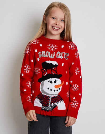 Threadgirls Weihnachtspullover Snowman