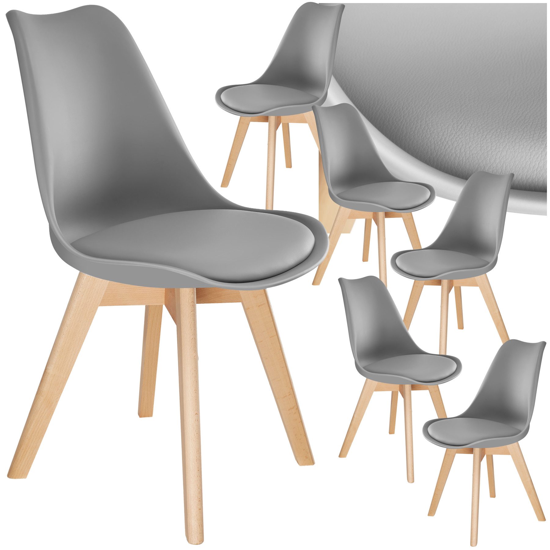 tectake Esszimmerstuhl Set Esszimmerstuhl (Set, 6 günstig online kaufen