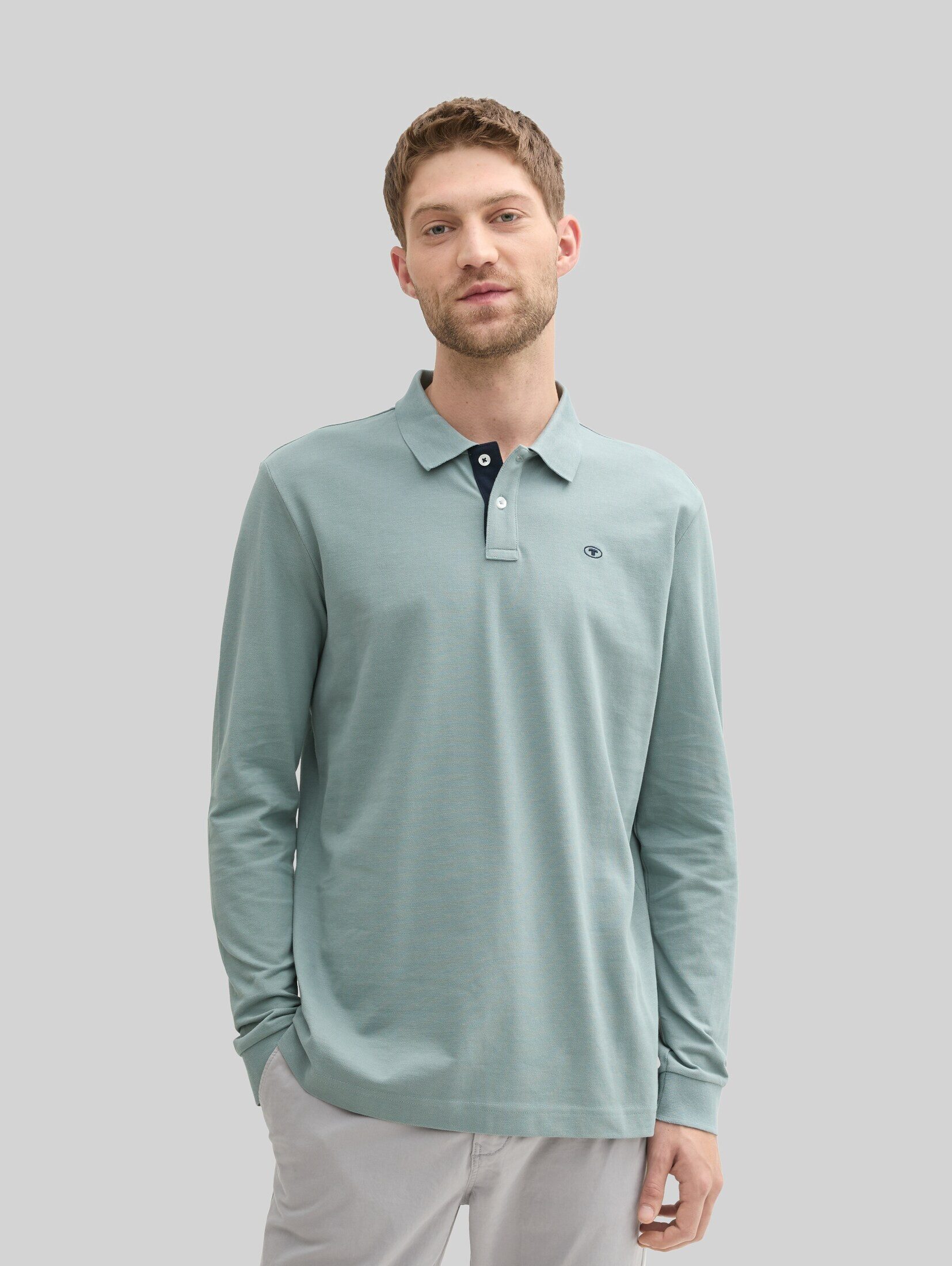 TOM TAILOR Langarm-Poloshirt Poloshirts Langarm Piqué Poloshirt