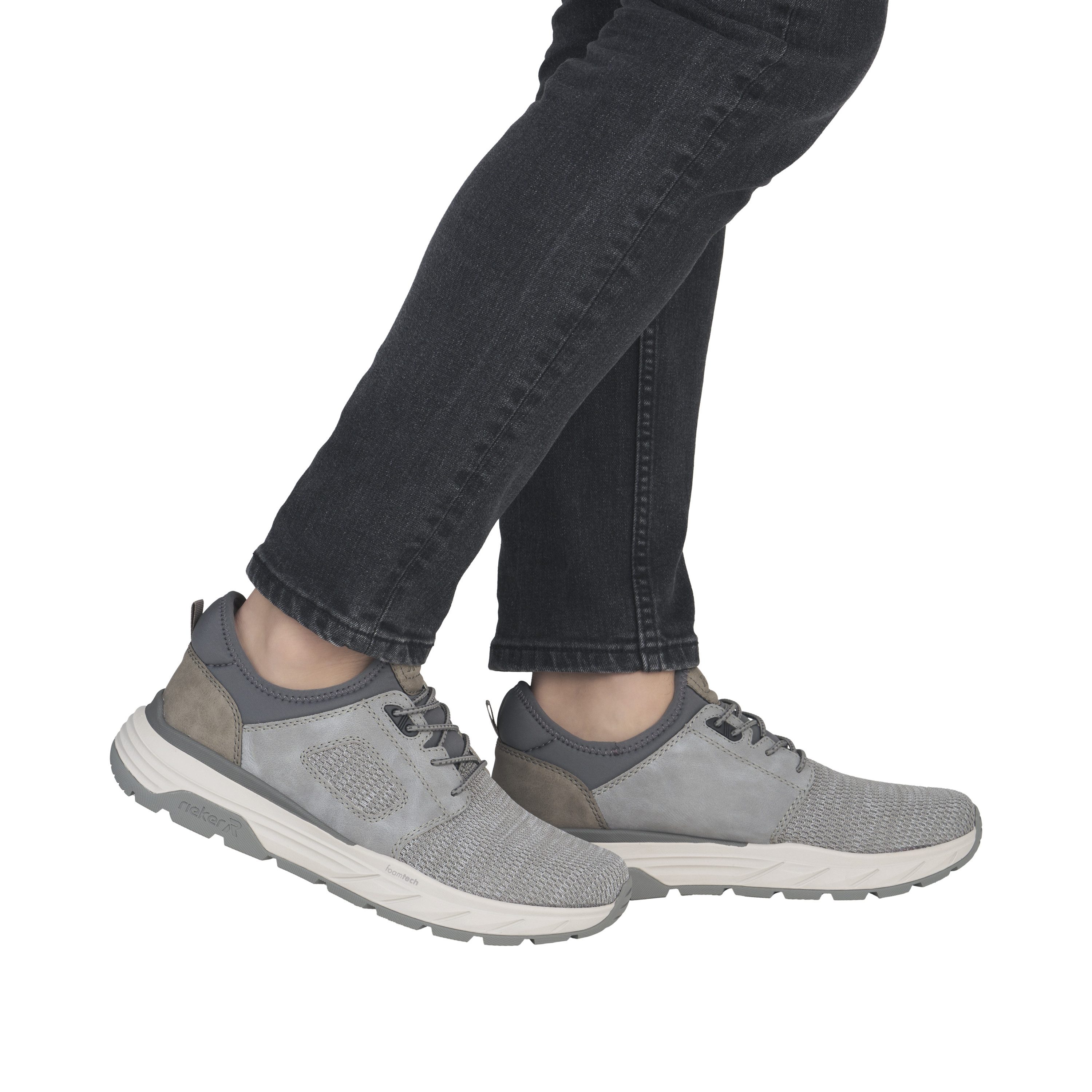 Rieker Slip-On Sneaker Slipper, Schlupfschuh, Halbschuh, Freizeitsneaker mit Gummizug