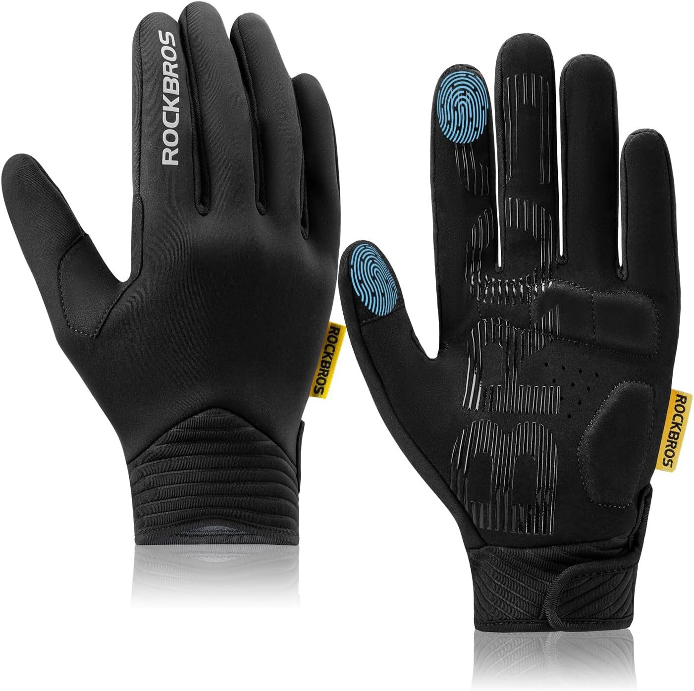 ROCKBROS Fahrradhandschuhe Unisex Fahrrad- und Laufhandschuhe mit Touchscreen