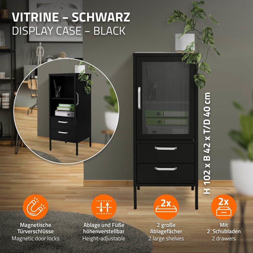 ML-DESIGN Vitrine Buffet Küchenschrank Vitrinenschrank für günstig online kaufen