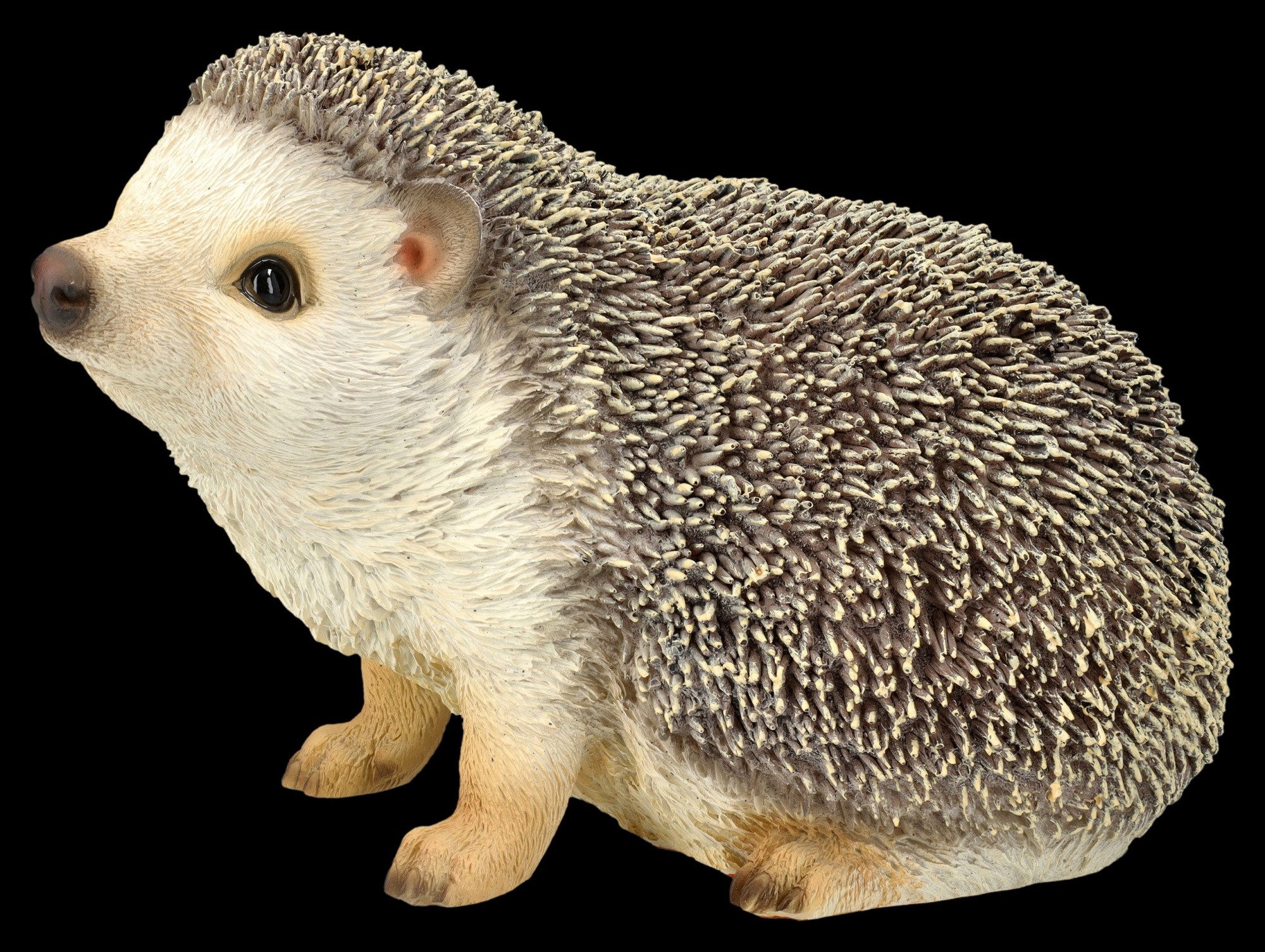 Figuren Shop GmbH Tierfigur Gartenfigur - Igel schaut neugierig - Tierfigur HotAnt Dekofigur Deko – Bild 2 von 5