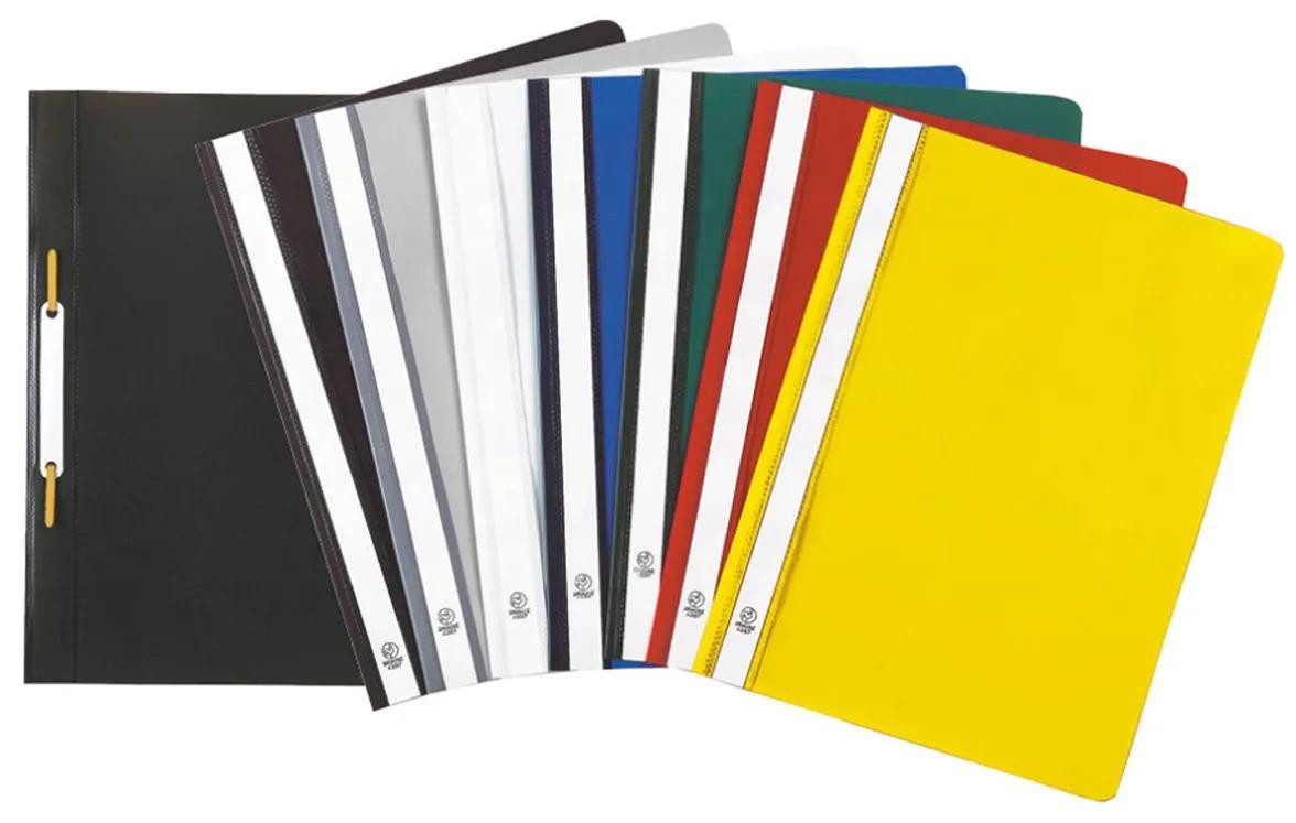 EXACOMPTA Bewerbungsmappe 25x Schnellhefter A4 aus PP - Farben sortiert - 449225B, Palstik Schnellhefter