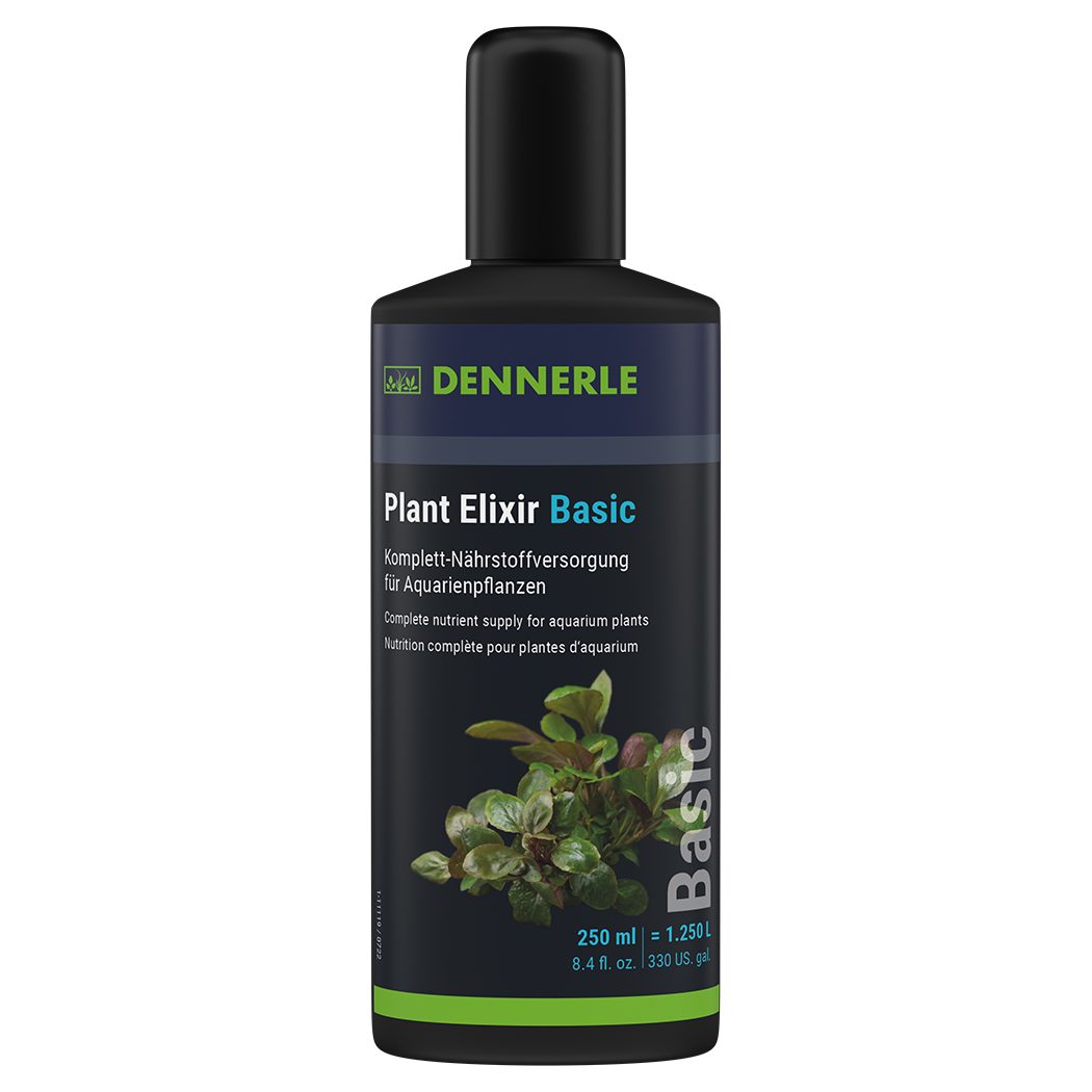 DENNERLE Aquariumpflege Plant Elixir Basic, 250 ml, Komplett-Nährstoffversorgung, Universal
