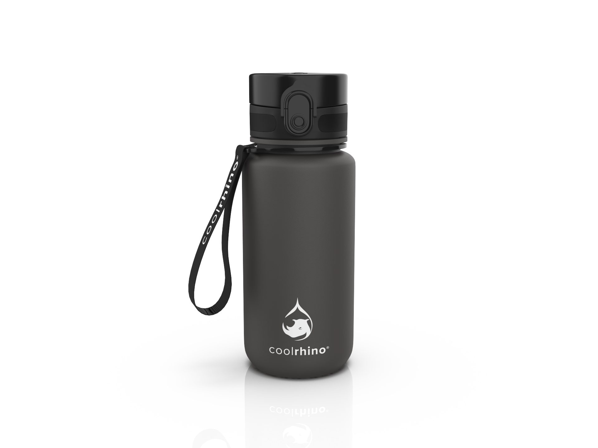 coolrhino Trinkflasche rhinoSport Tritan Sportflasche 350 ml, 650 ml, 1 liter, 1,5 l, Wasserflasche auslaufsicher für Sport, Outdoor, Schule und Fahrrad