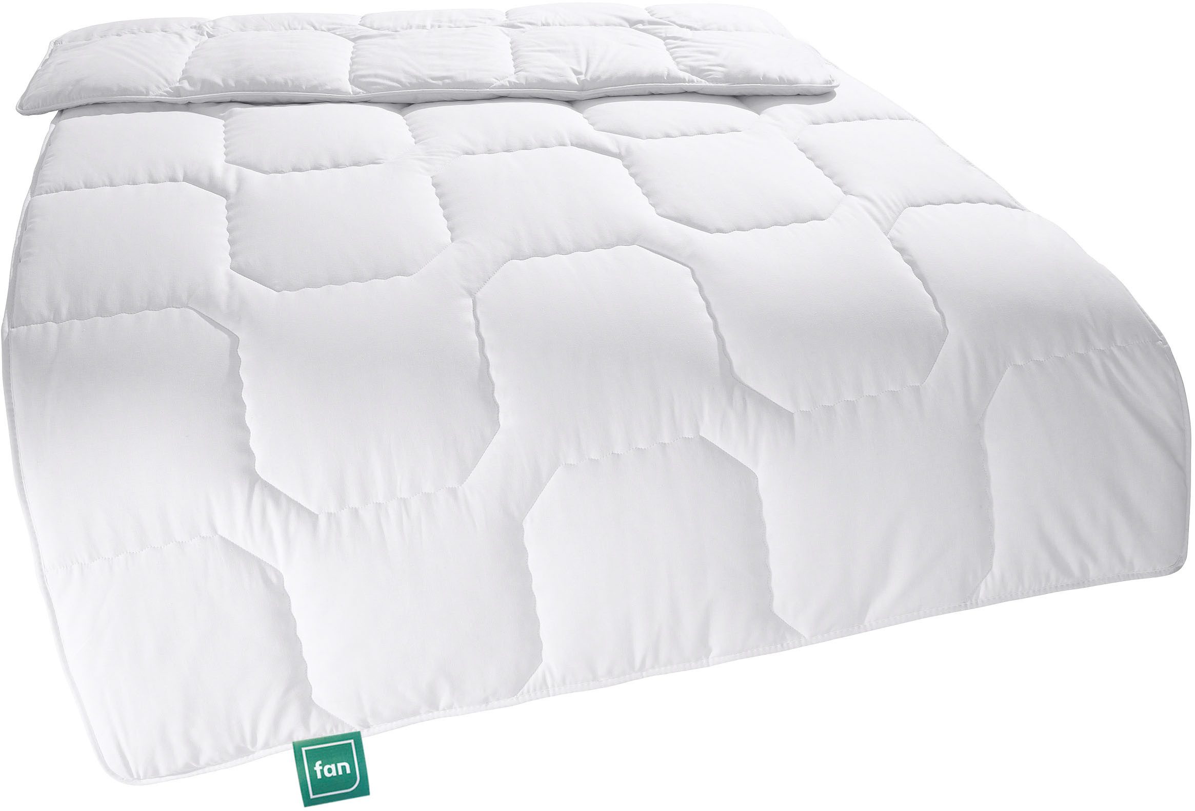 fan Baumwollbettdecke Kansas, Bettdecken für Sommer und Winter, Decke, Füllung: 100% Baumwolle, Bezug: 100% Baumwolle, Bettdecke 135x200 cm, 155x220 cm und weiteren Größen, Made in Germany