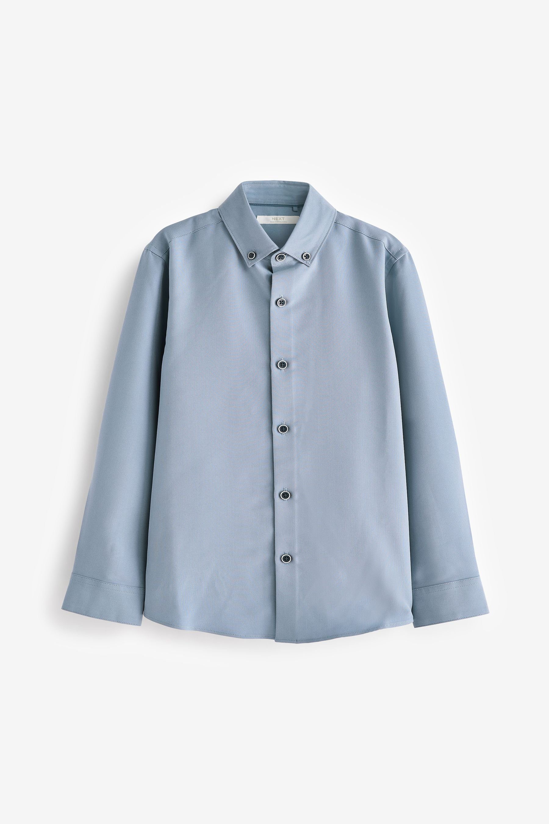 Next Blue Langarmhemd (1-tlg) Langarmhemd Elegantes