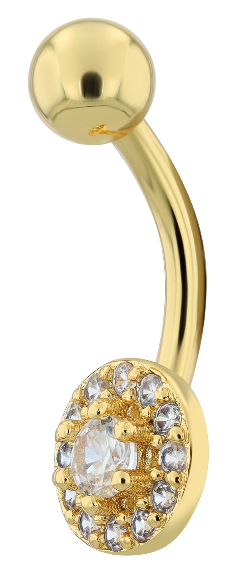 AKZENT Bauchnabelpiercing Lugia Edelstahl gold günstig online kaufen