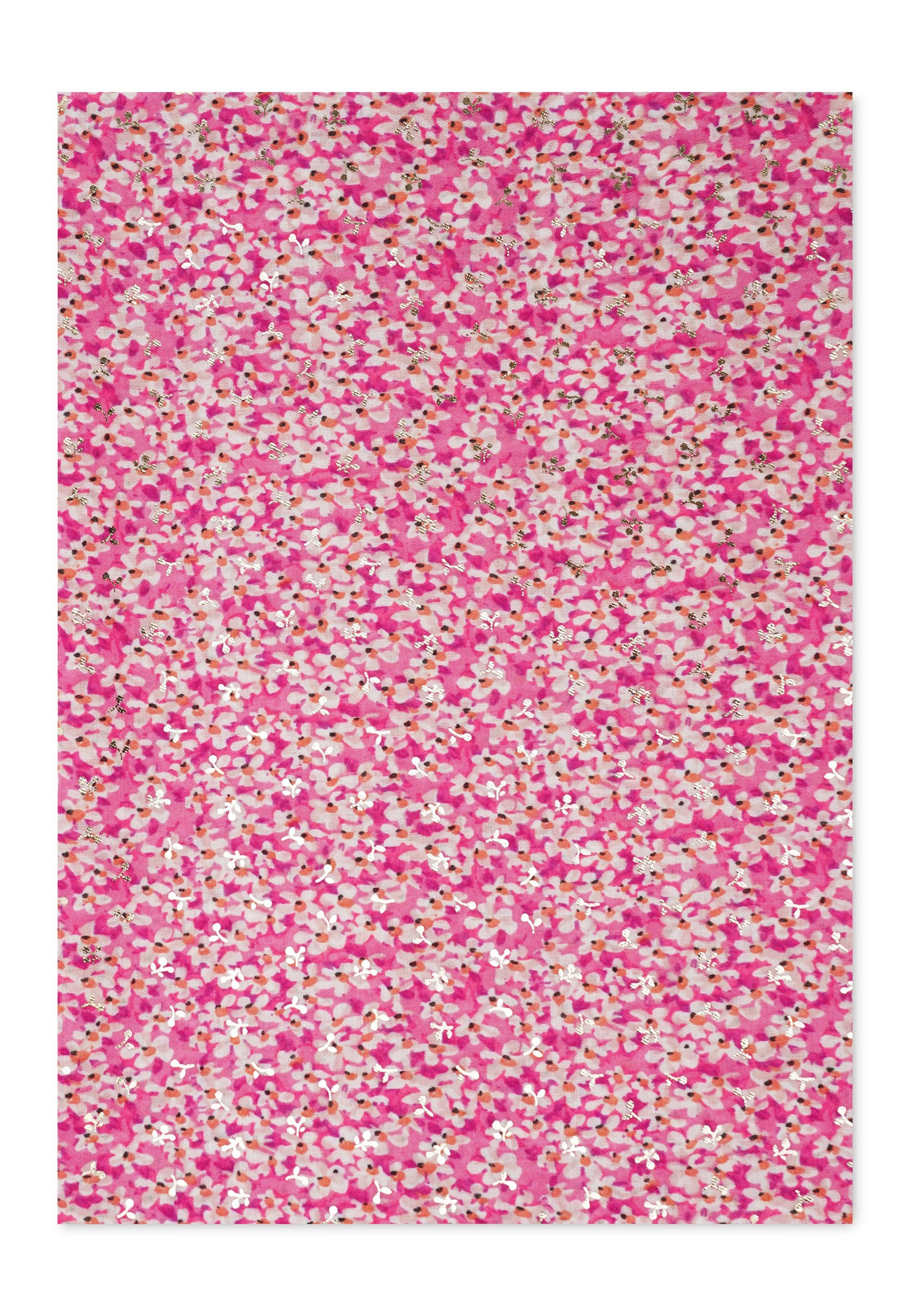 Harpa Modeschal PEPPER, mit floralem Allover-Print und Metallic-Effekt