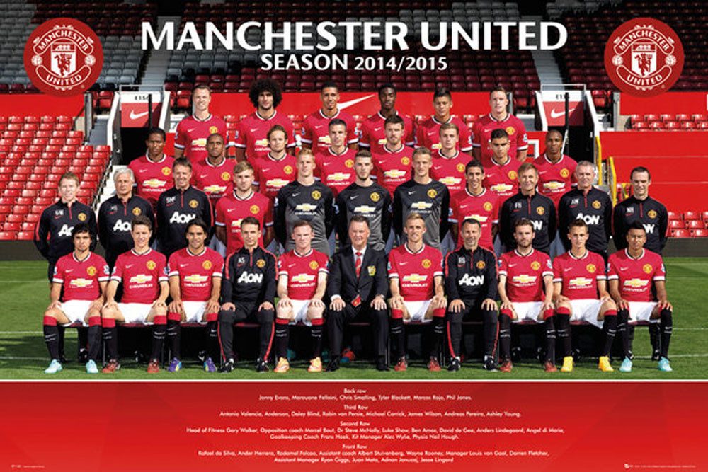 Poster Fußball - Poster - Manchester United - Team Photo 14/15