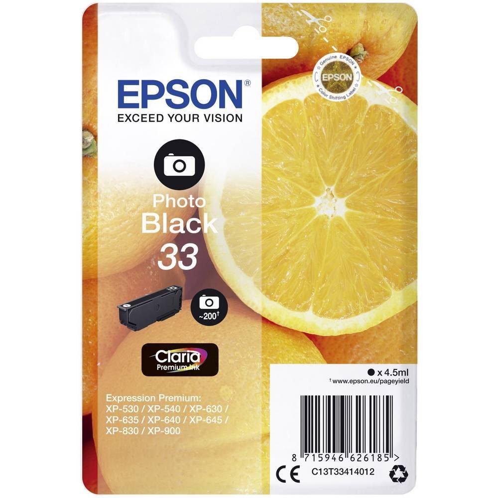 Epson Tintenpatrone Photo C13T33414012 Tintenpatrone
