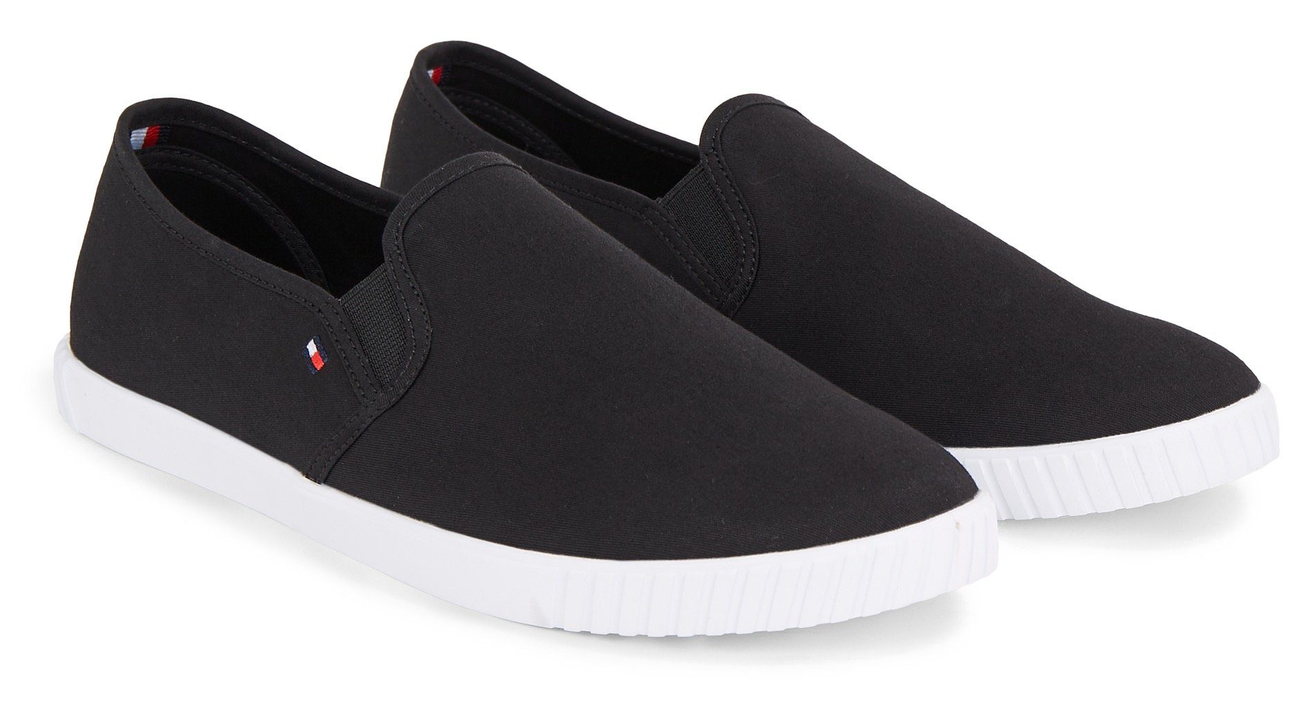 Tommy hilfiger canvas slip ons discount