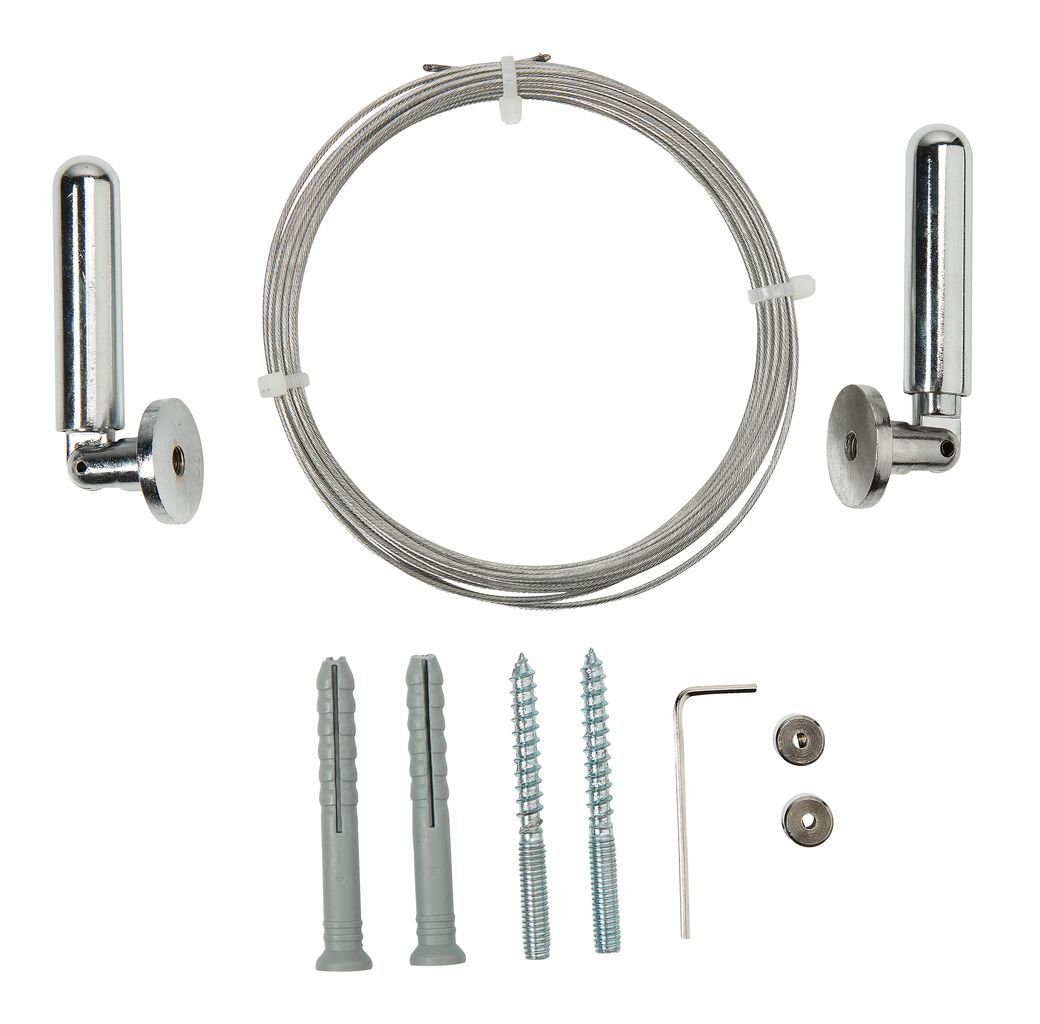 Clever-Kauf-24 Seilspanngarnitur Seilspanngarnitur aus 5m Stahlseil verchro günstig online kaufen