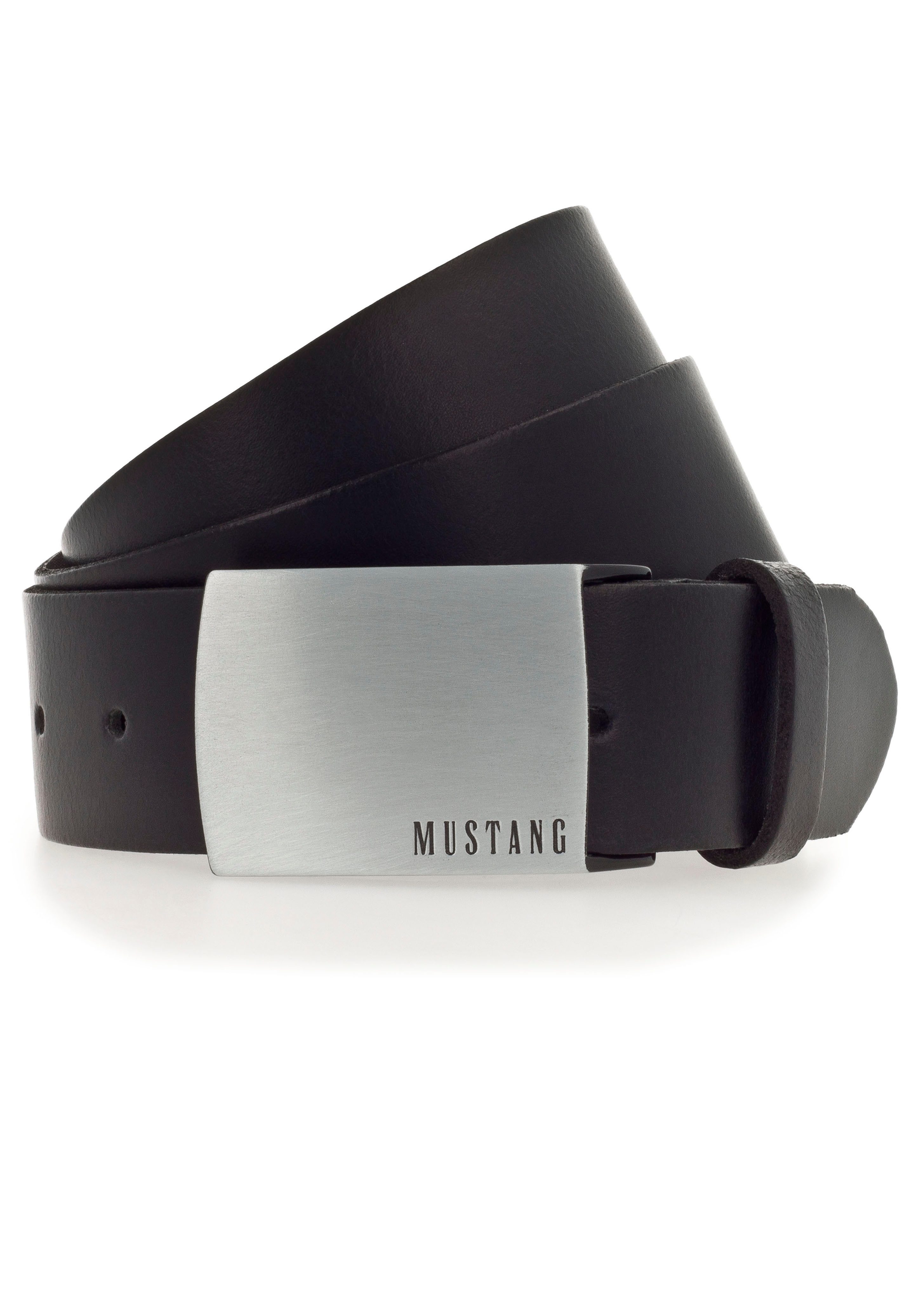 MUSTANG Koppelgürtel "Randy" Rindleder mit Pull-Up Effekt, Logo auf der Kop günstig online kaufen