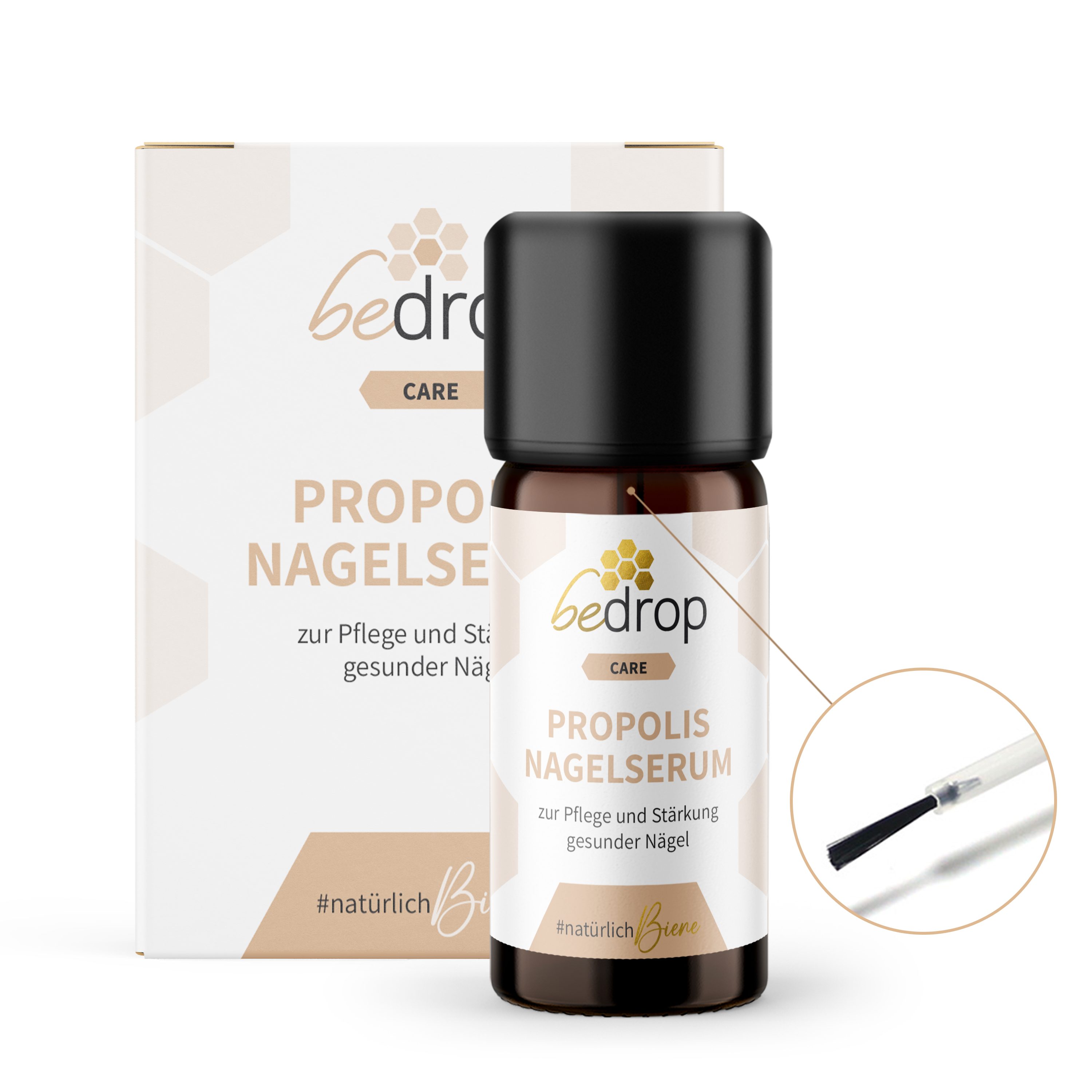 bedrop Nagelpflegeserum Nagelpflege mit hochdosiertem Propolis & 4 ätherischen Ölen, zur Pflege und Stärkung natürlicher Nägel