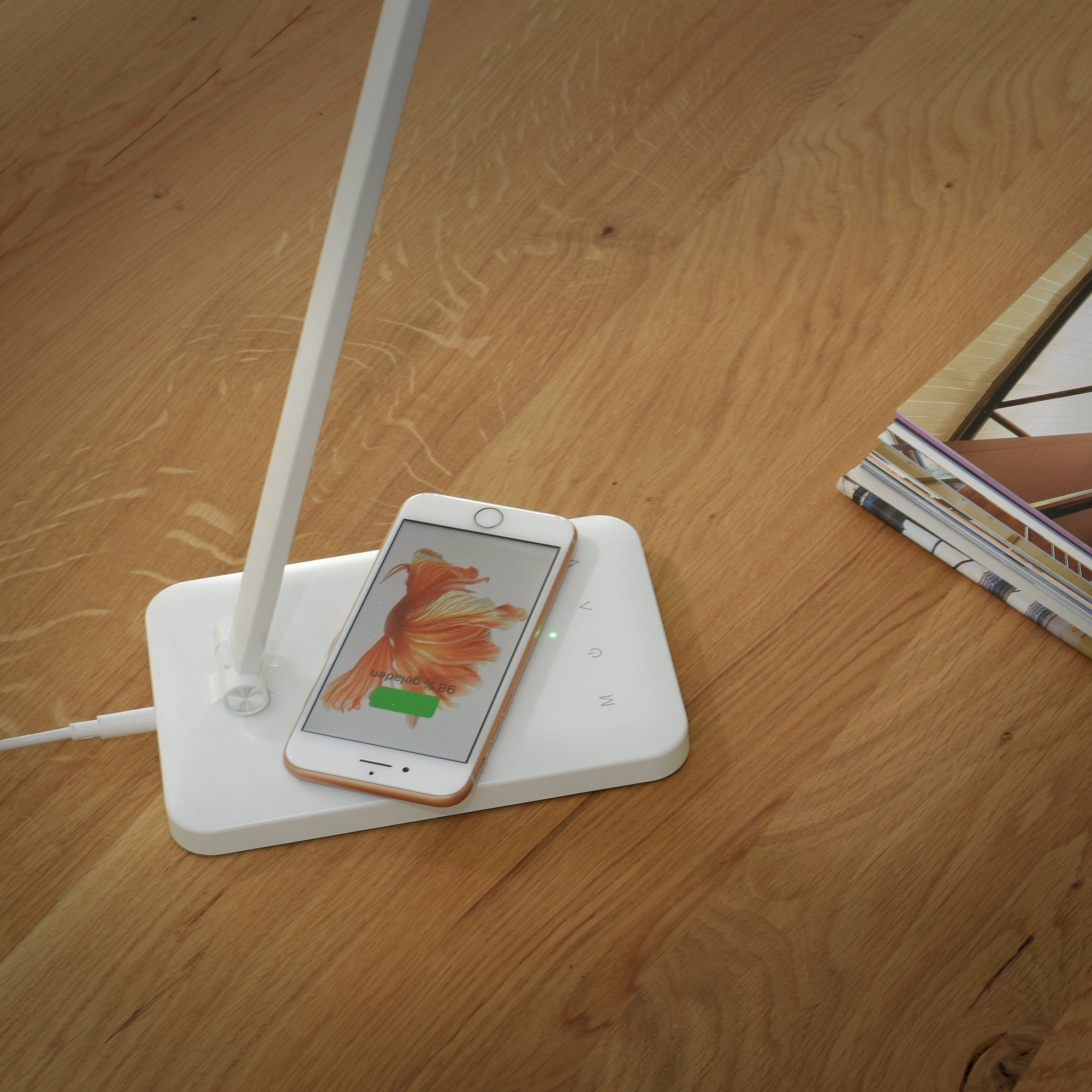 JUST LIGHT LED Tischleuchte FLORENTINA, Dimmfunktion, Farbsteuerung, USB-La günstig online kaufen