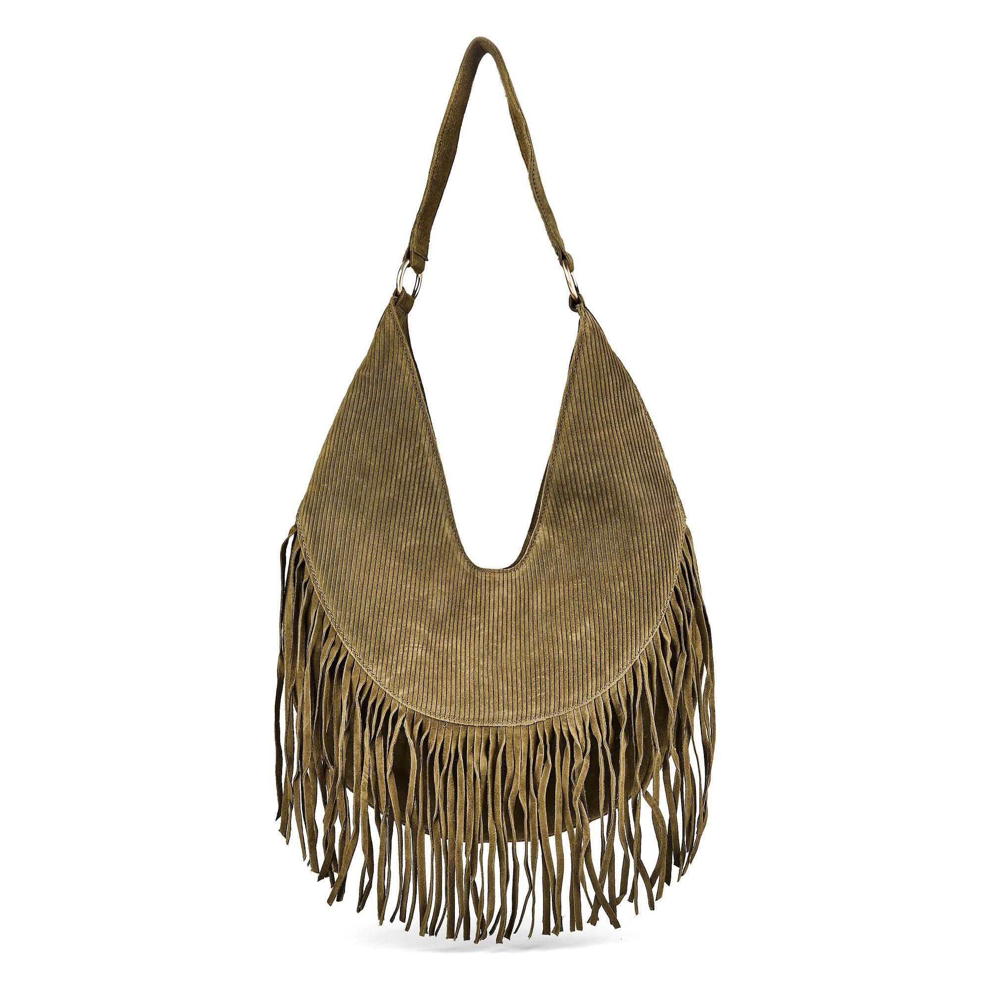 HARBOUR 2nd Schultertasche Halona, Velourleder