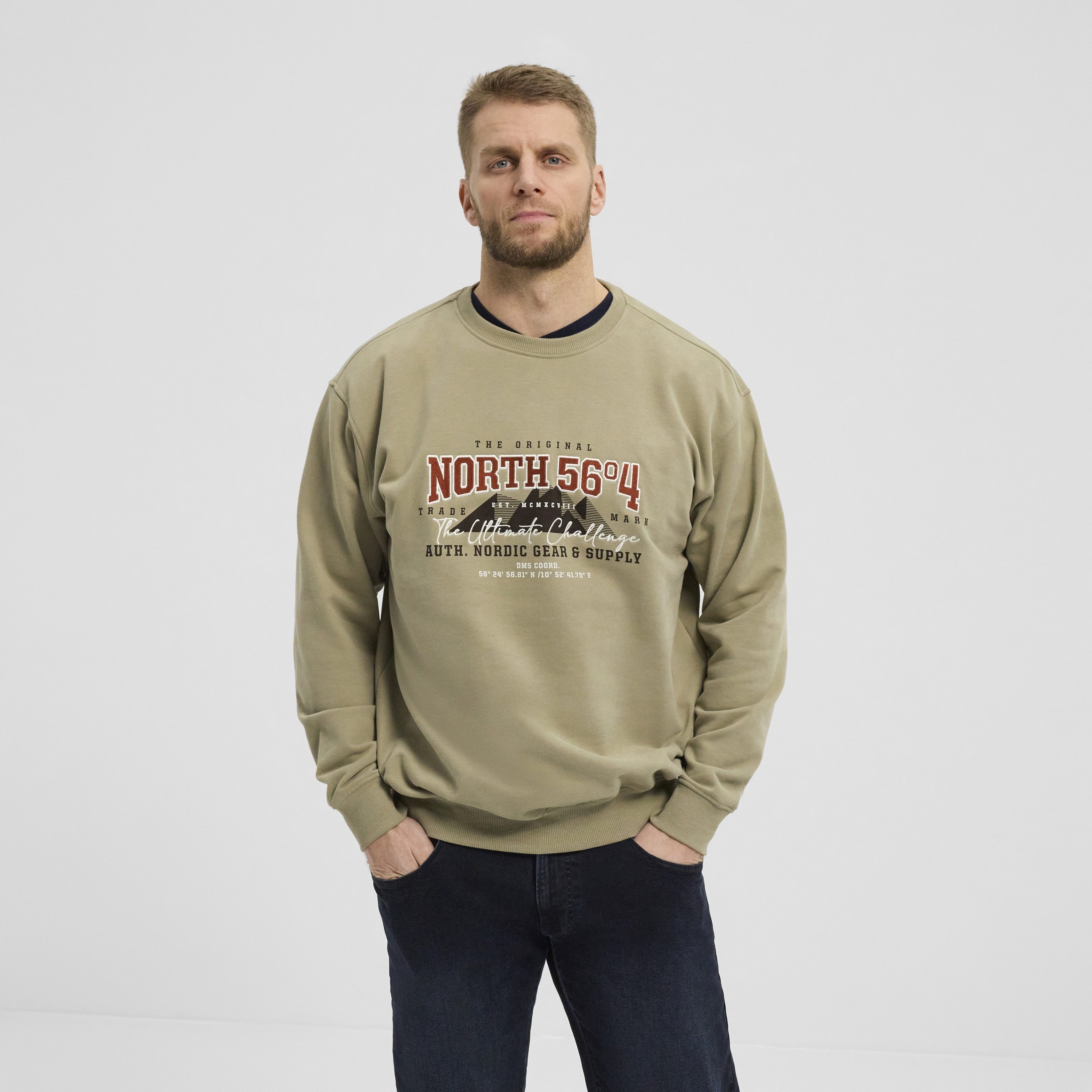 north 56 4 Sweatshirt Crewneck sweat Dark Sand