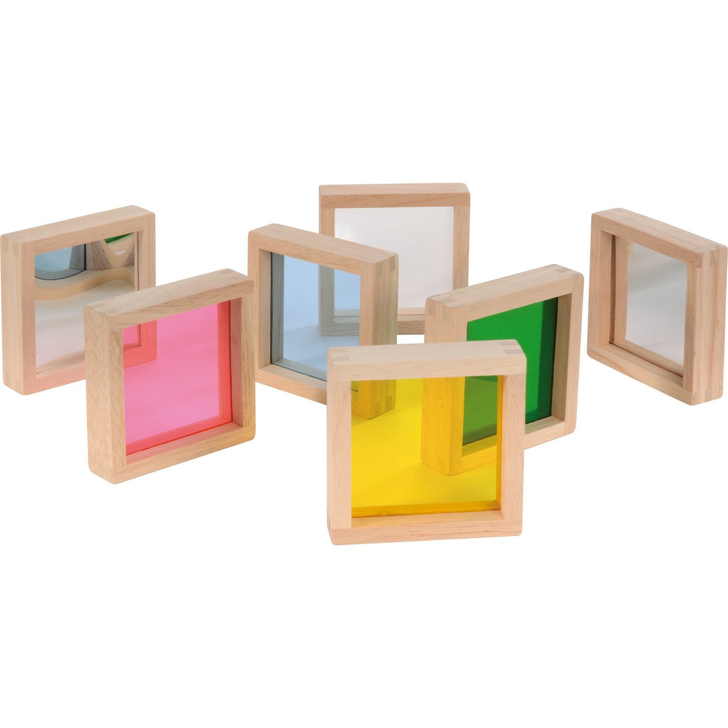 Blocks Set und bunt Spiegel EDUPLAY 7er Lernspielzeug